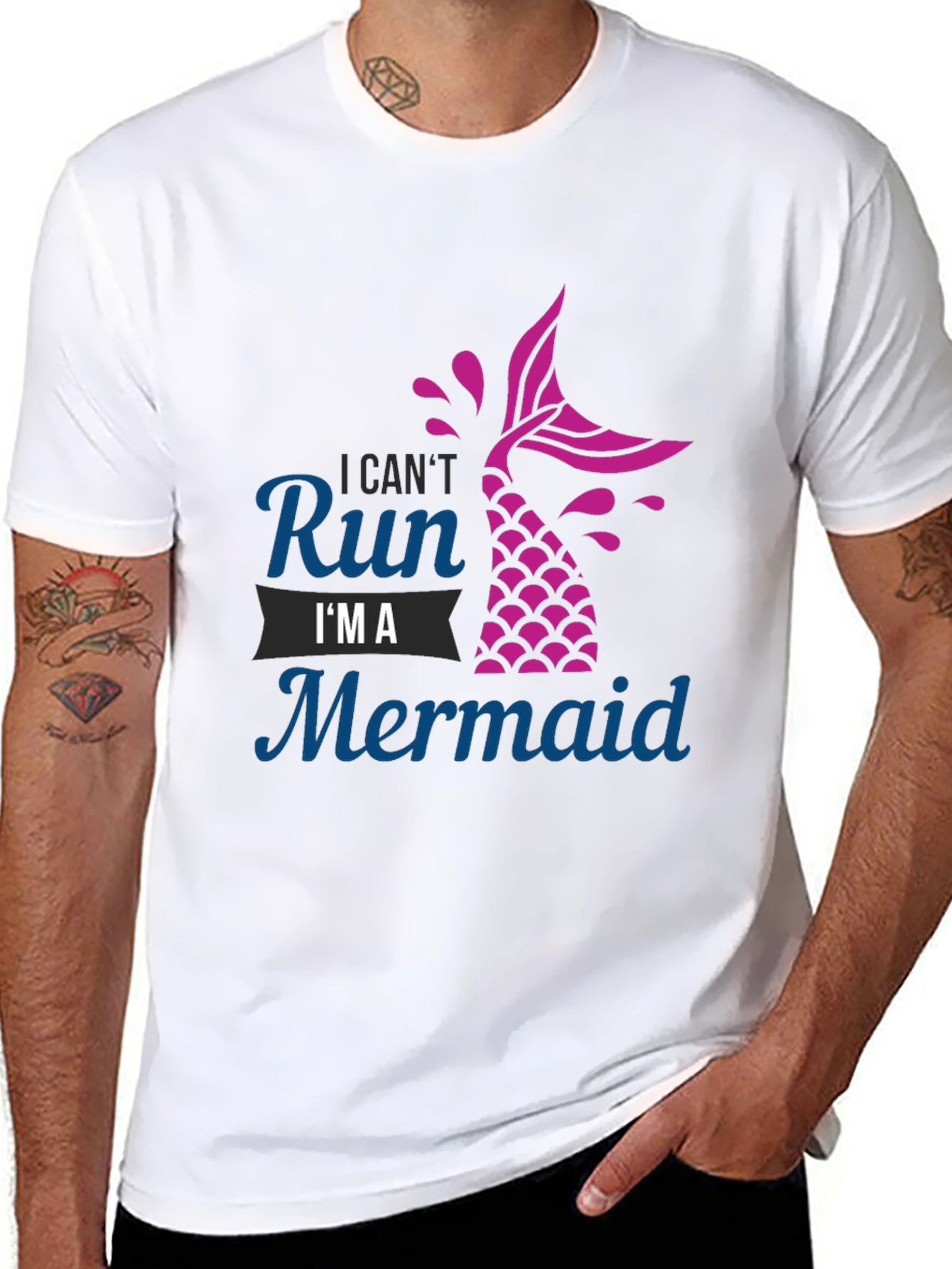 I Cant Run Im A Mermaid Graphic Tee