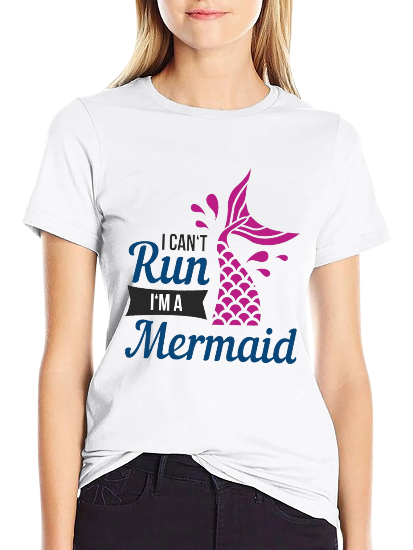 I Cant Run Im A Mermaid Graphic Tee