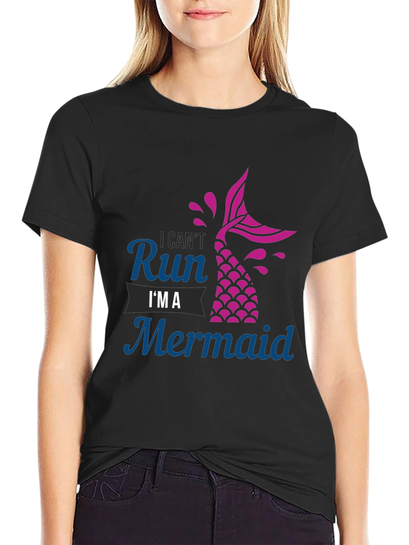 I Cant Run Im A Mermaid Graphic Tee