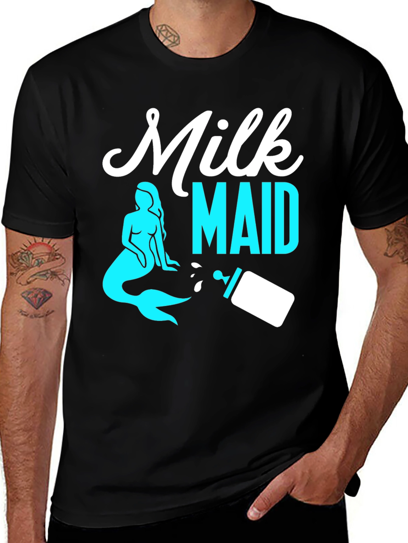 Milk Maid Graphic Tee - Funny Parent Shirt