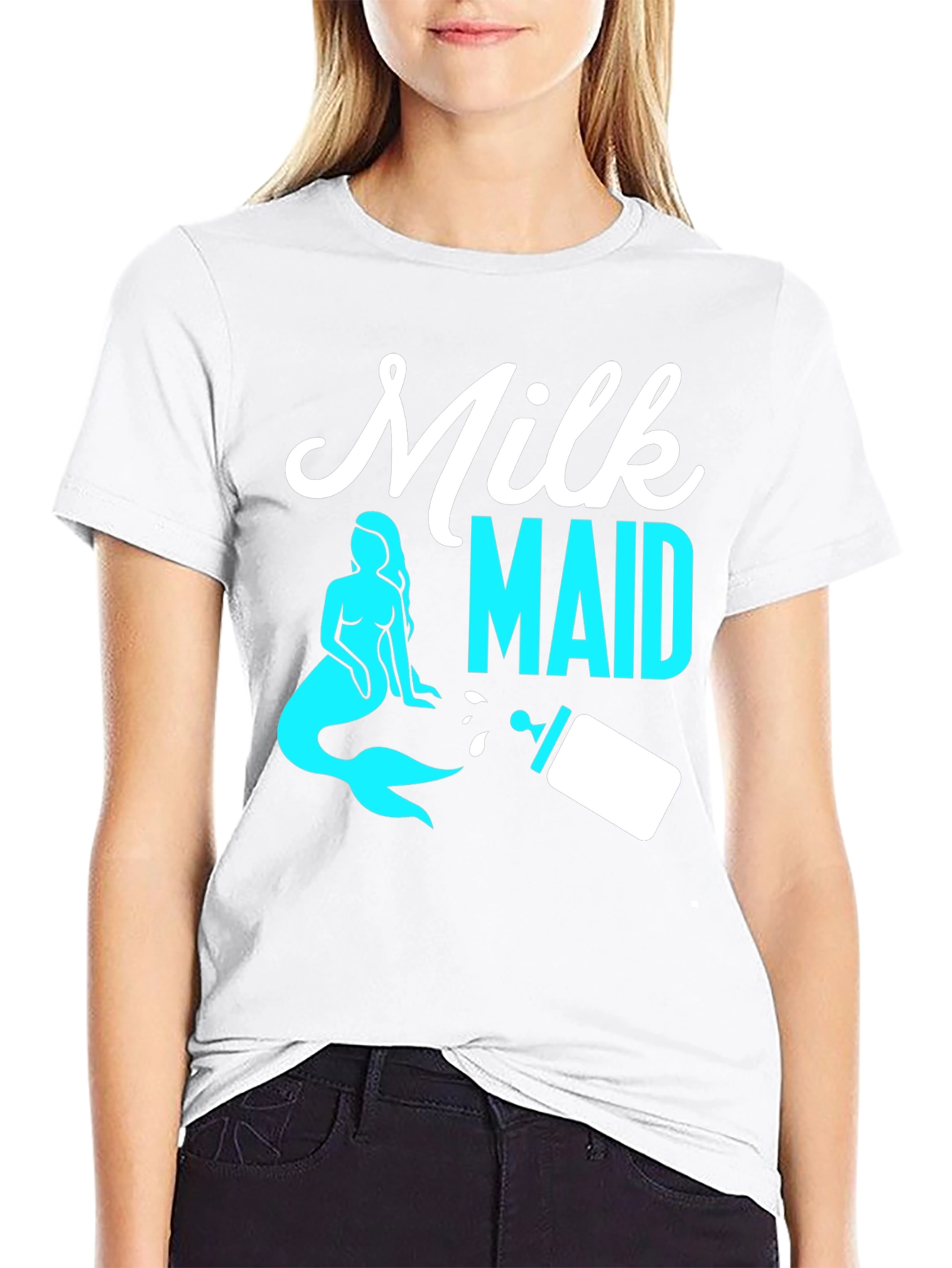 Milk Maid Graphic Tee - Funny Parent Shirt