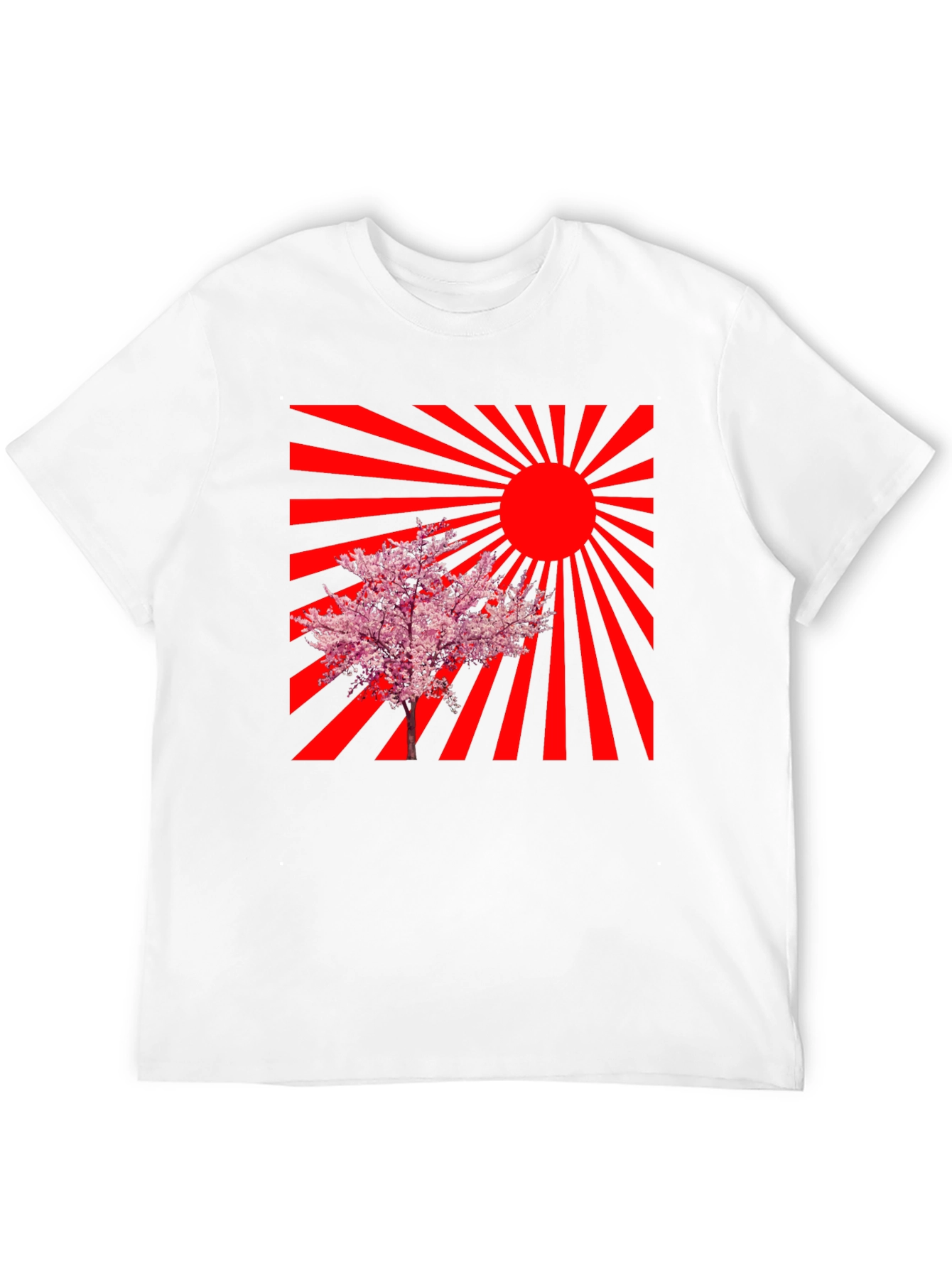 Rising Sun Cherry Blossom Graphic Tee