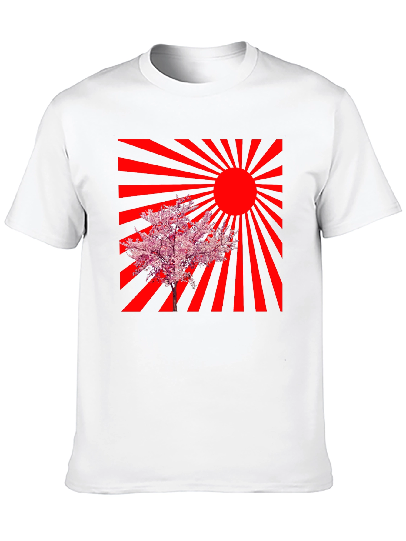 Rising Sun Cherry Blossom Graphic Tee