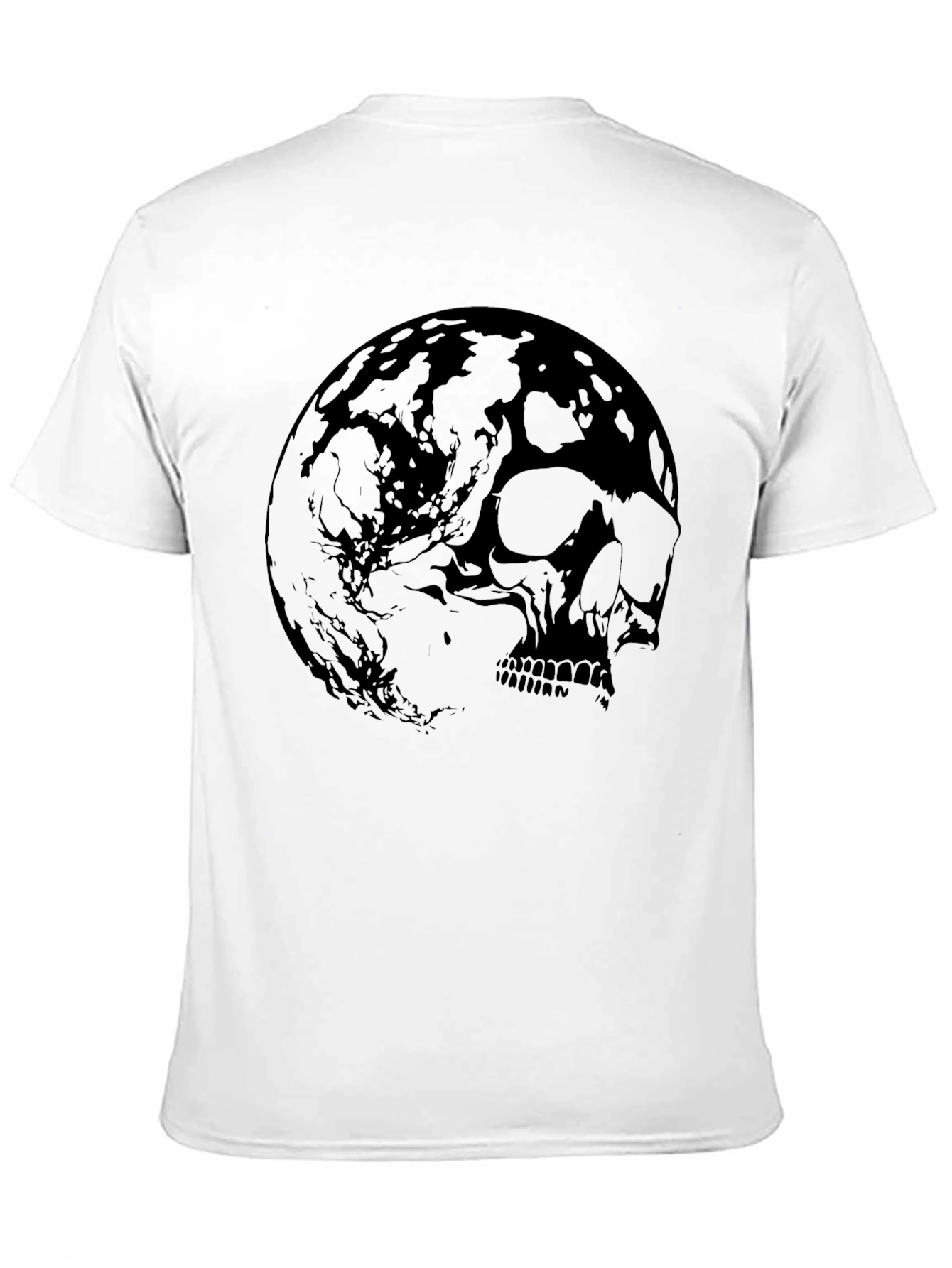 Skull Moon Graphic Tee - Mens Black T-Shirt