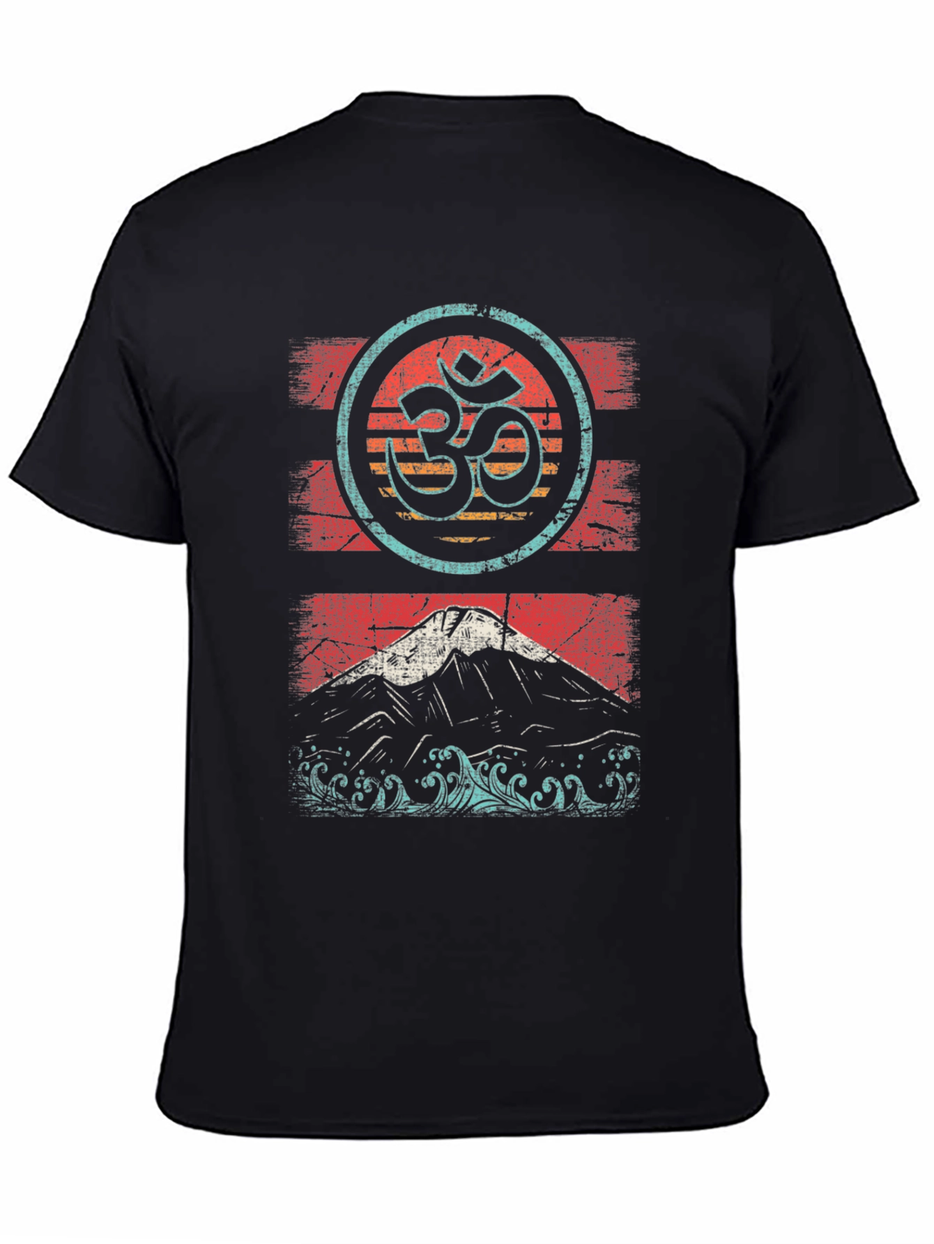 Om & Mountain Graphic Tee - Relaxed Fit