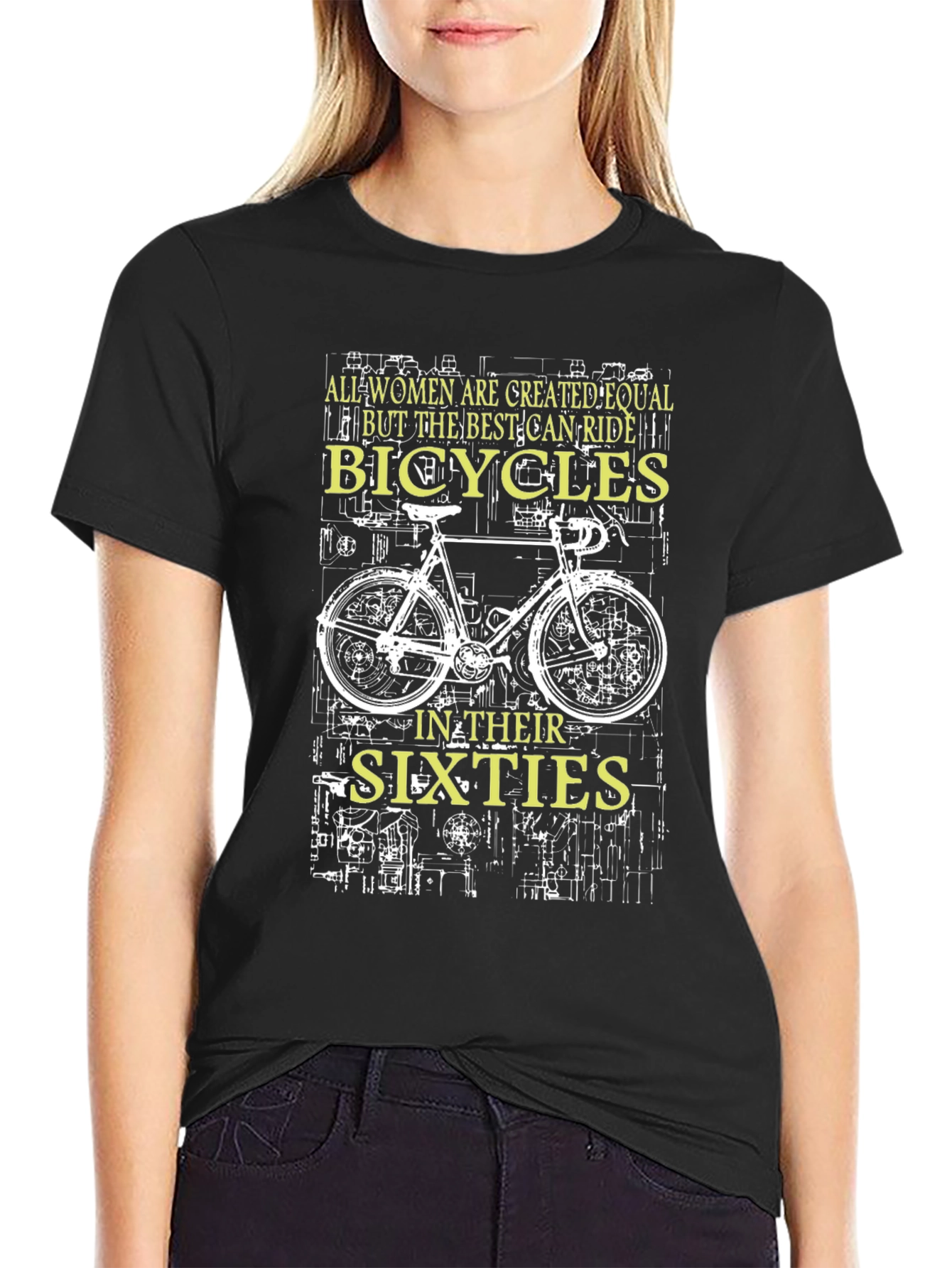 Women Bicycles Sixties Graphic T-Shirt