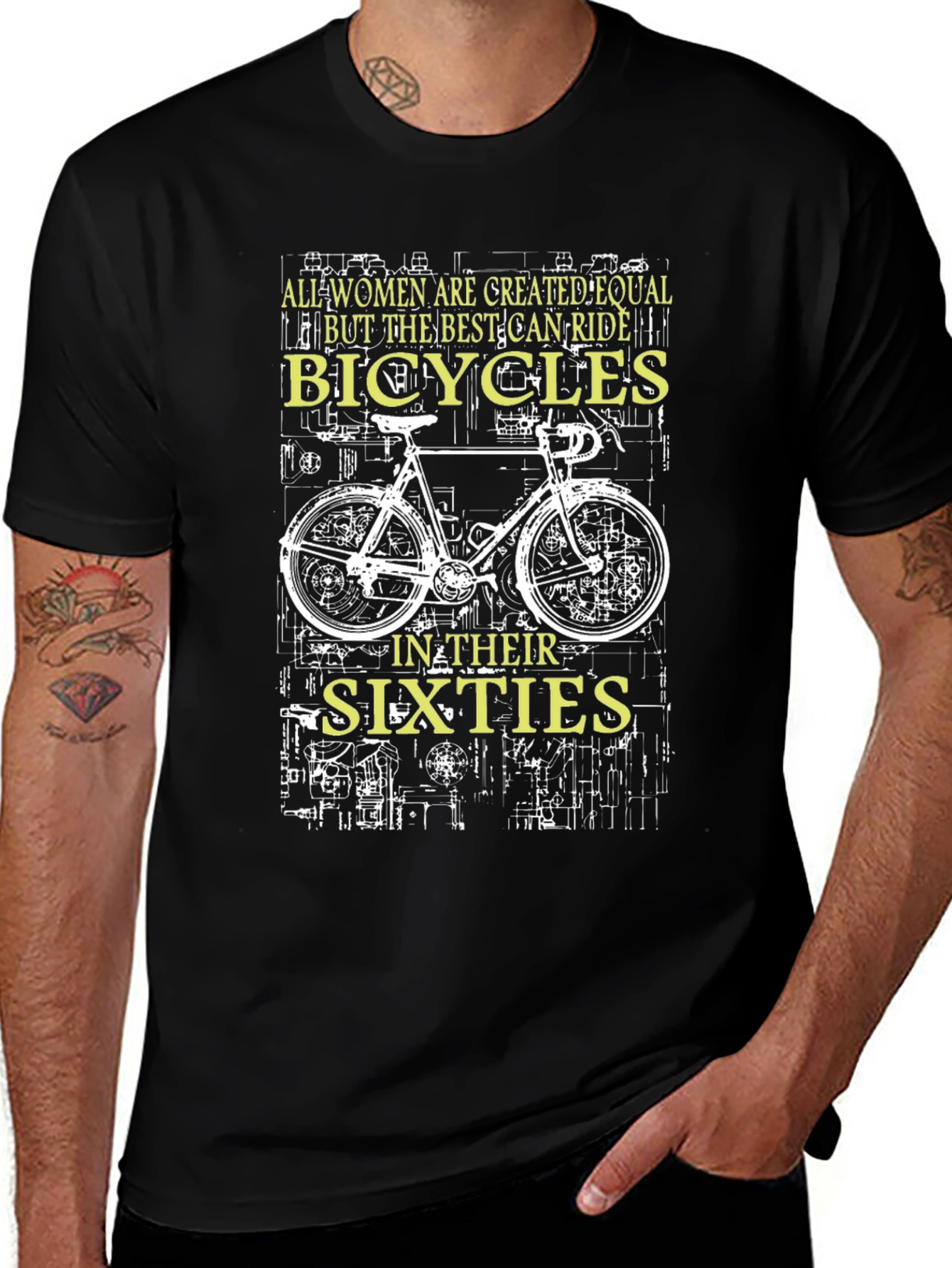 Women Bicycles Sixties Graphic T-Shirt
