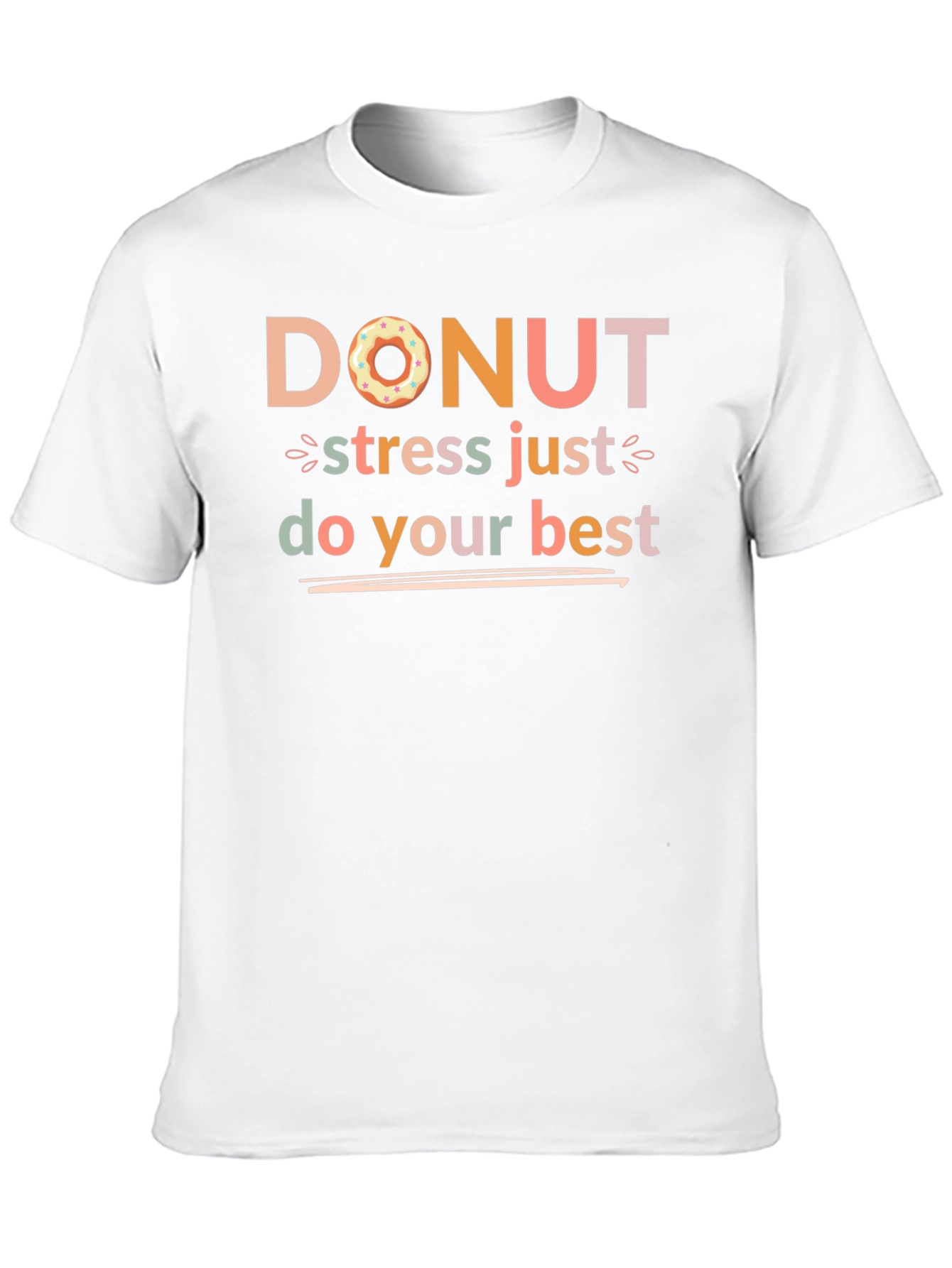 Donut Stress Graphic Tee - Positive Vibes