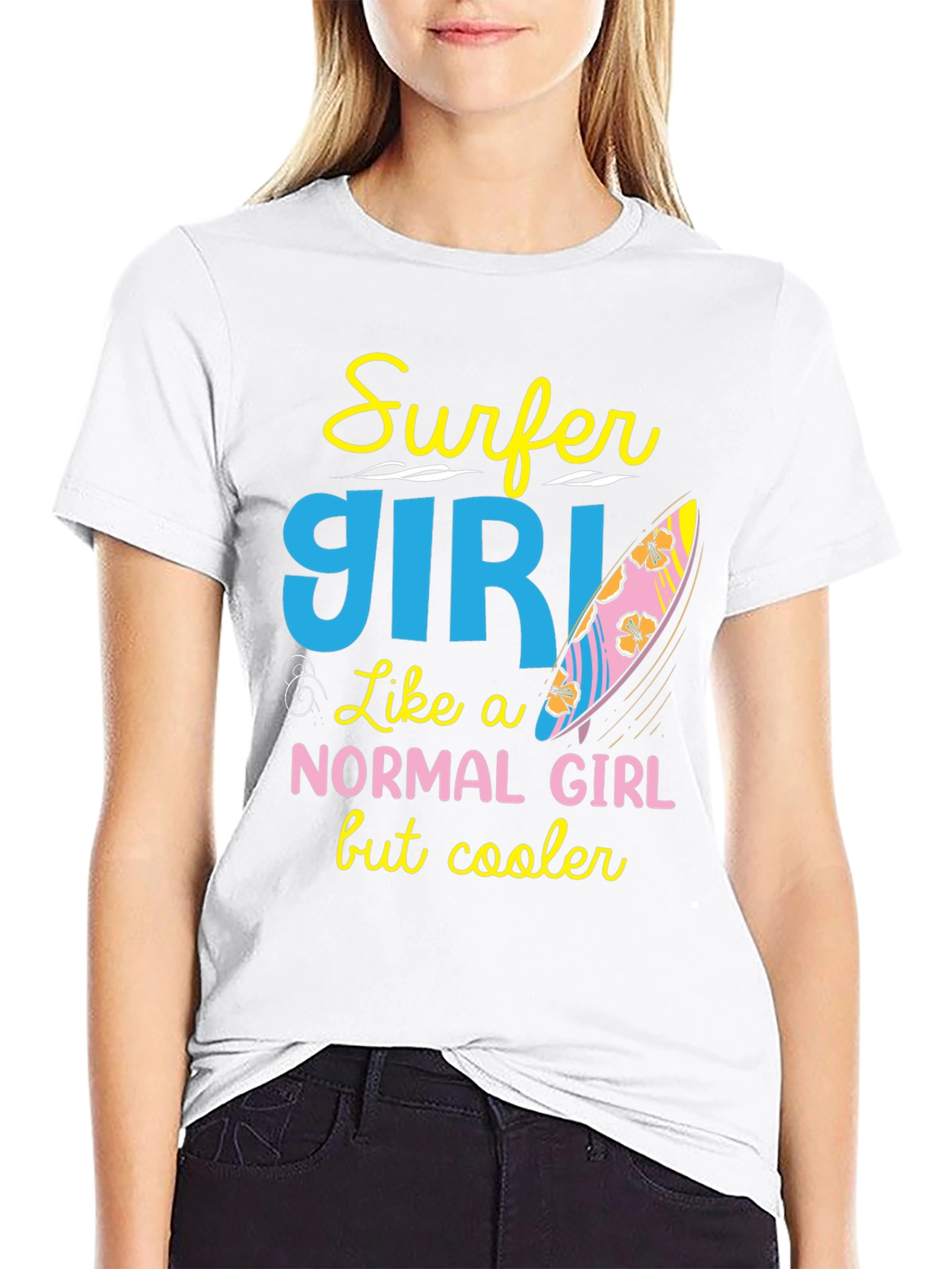 Surfer Girl T-Shirt - Cool & Unique Design