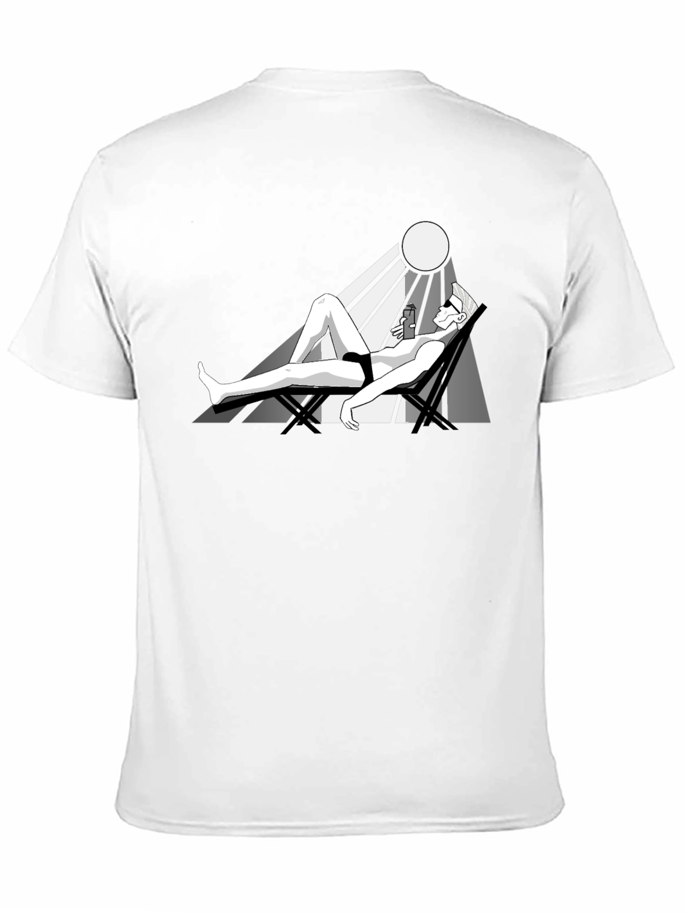 Sunbathing T-Shirt: Relaxing Graphic Tee