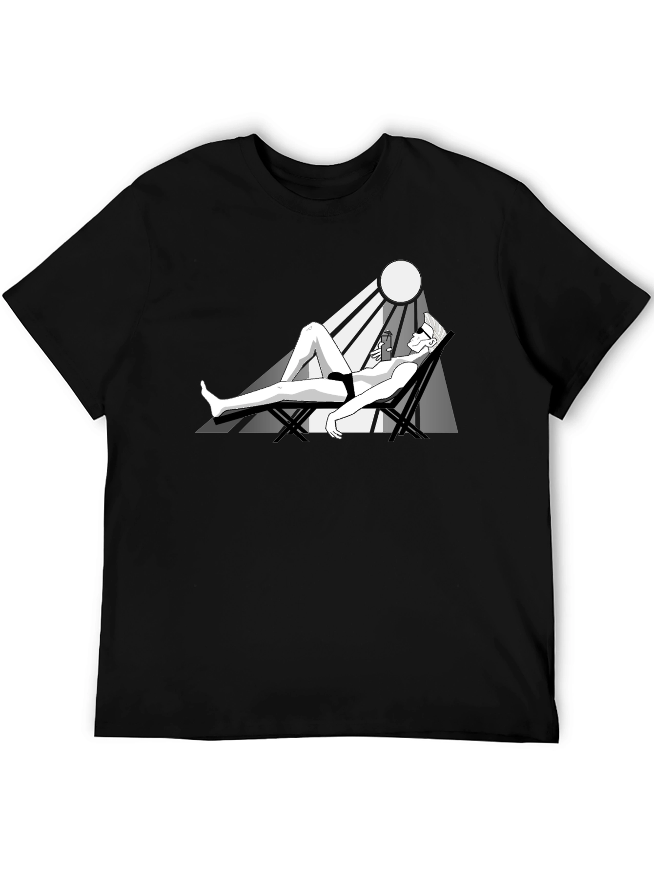 Sunbathing T-Shirt: Relaxing Graphic Tee