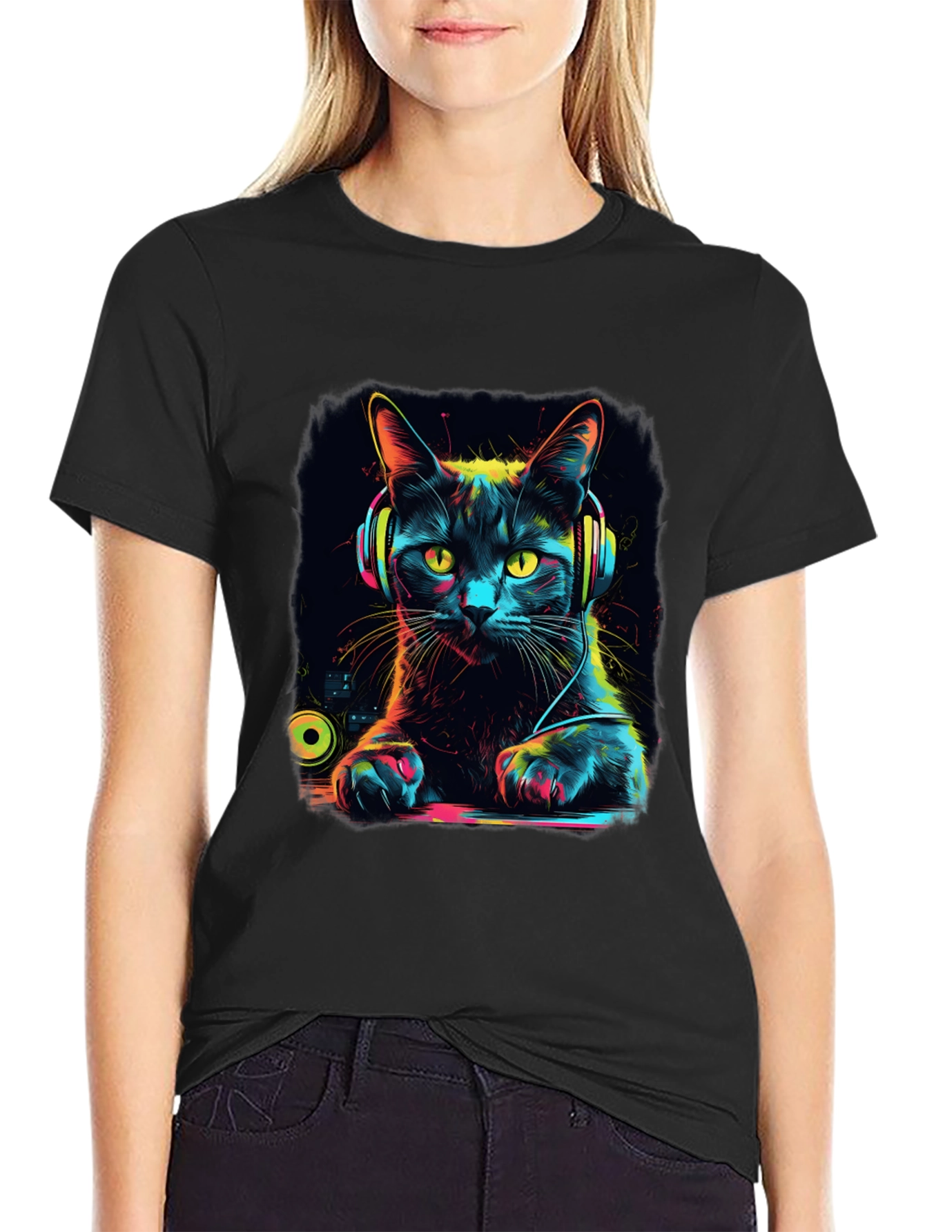 DJ Cat T-Shirt - Music Lover Tee