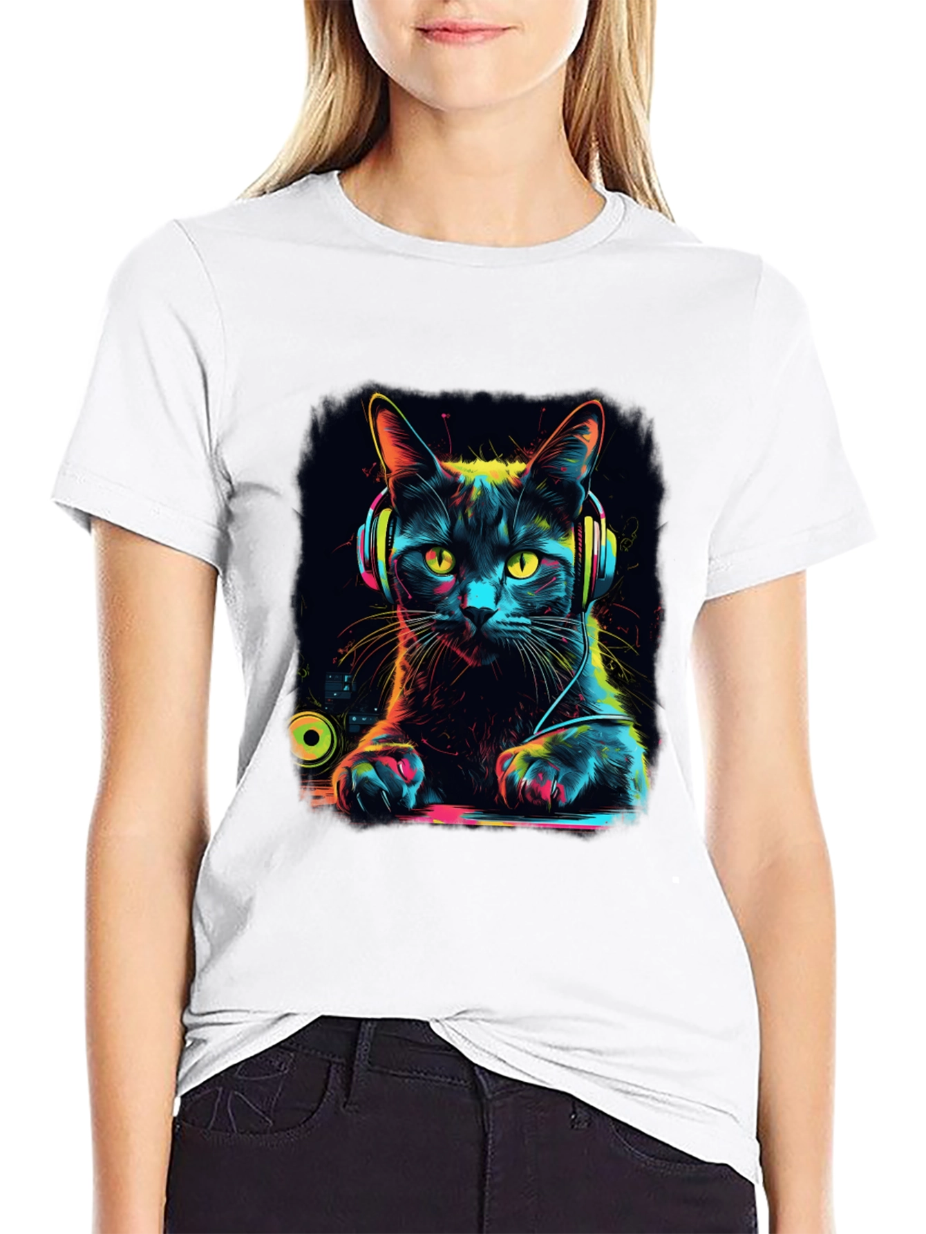 DJ Cat T-Shirt - Music Lover Tee