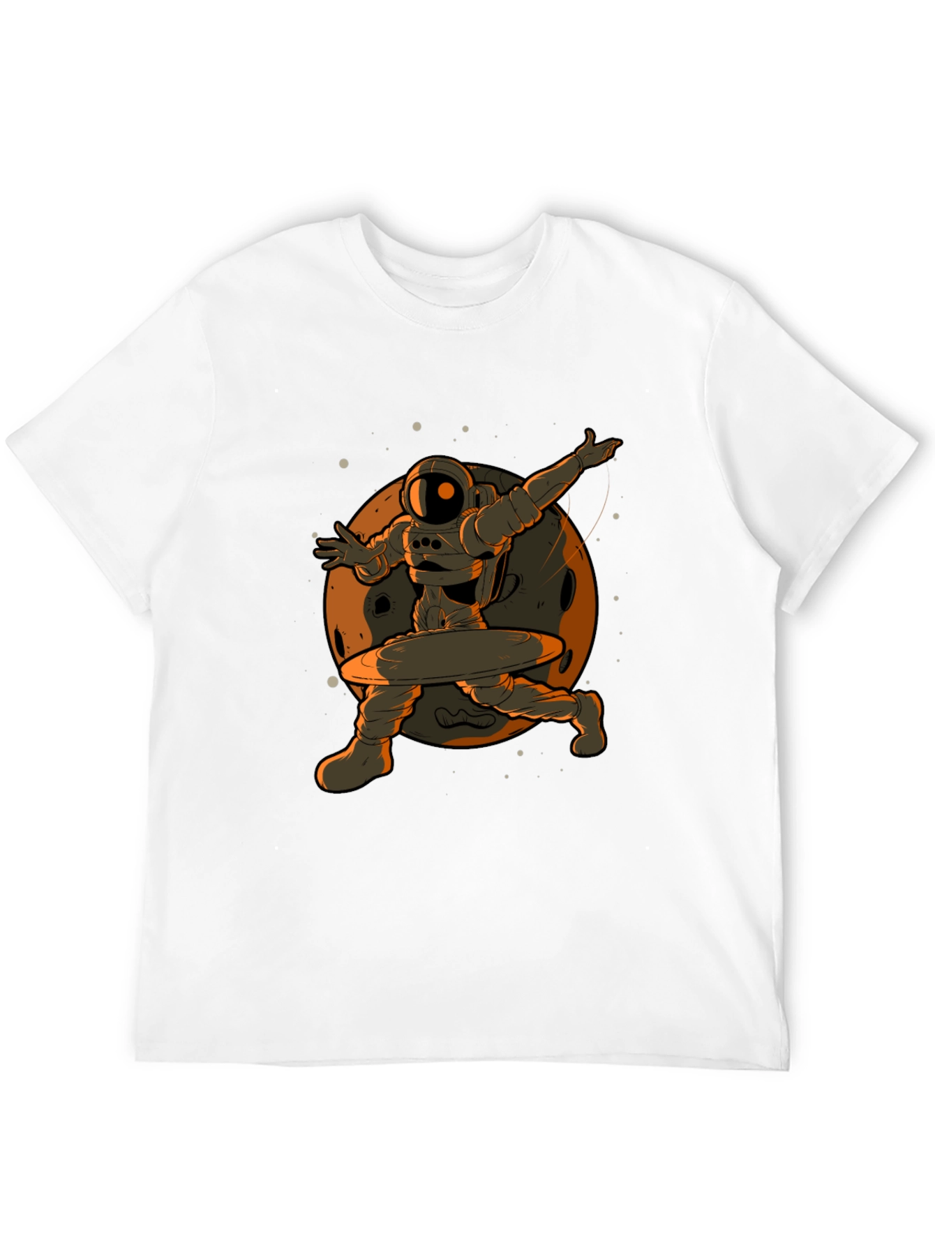 Astronaut Hula Hoop T-Shirt - Black Graphic Tee