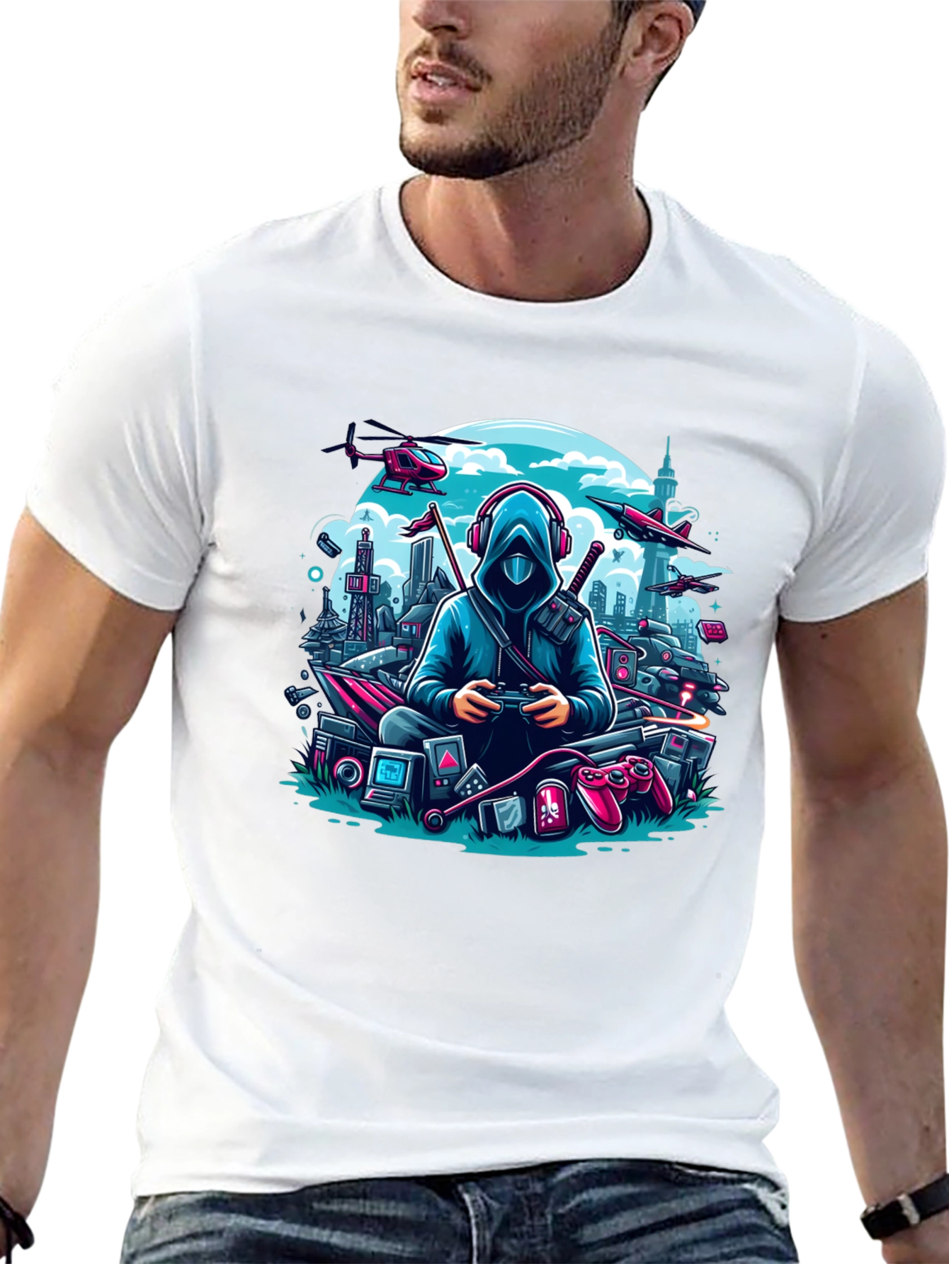 Gamer Cityscape T-Shirt