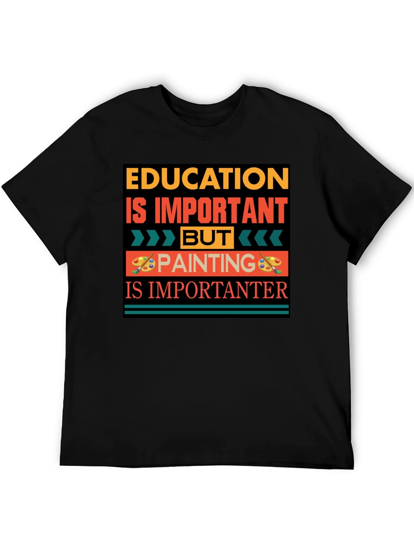 Education vs Painting Graphic Tee
