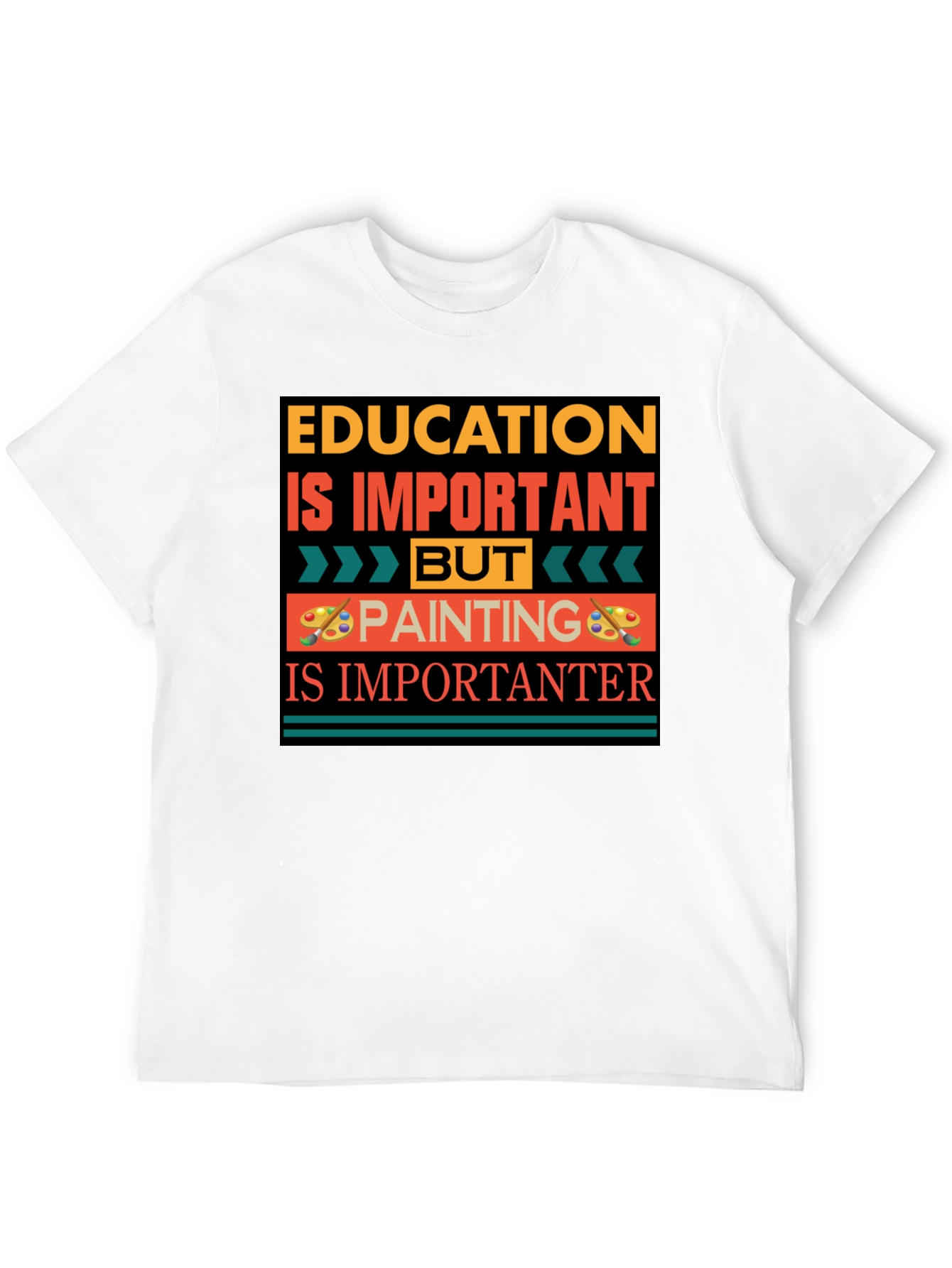 Education vs Painting Graphic Tee