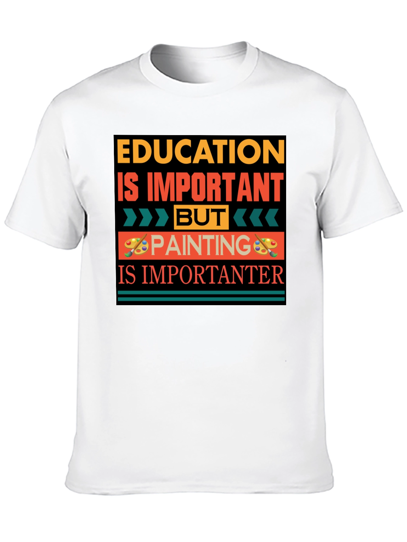 Education vs Painting Graphic Tee
