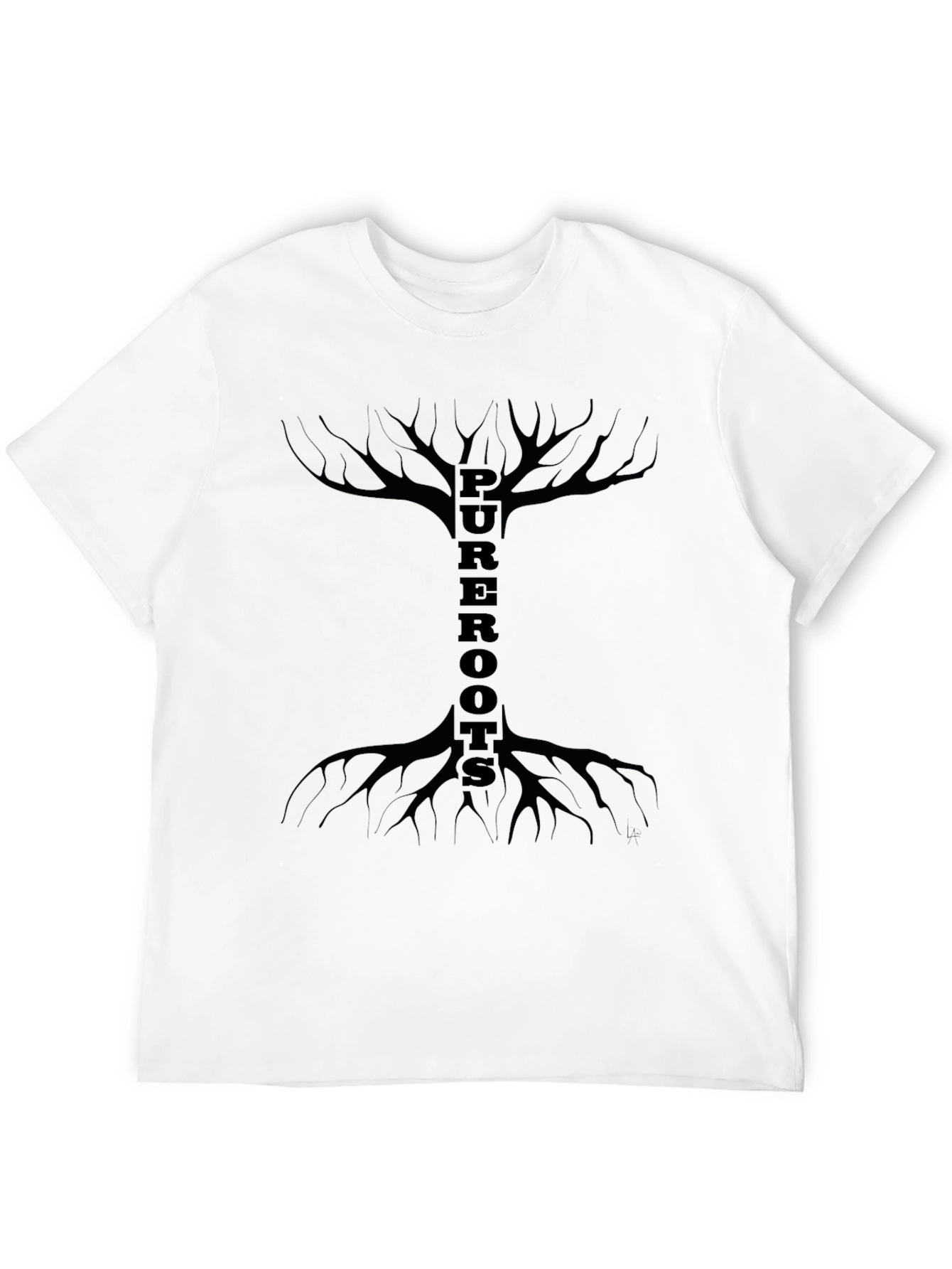 Pure Roots Graphic T-Shirt - Black