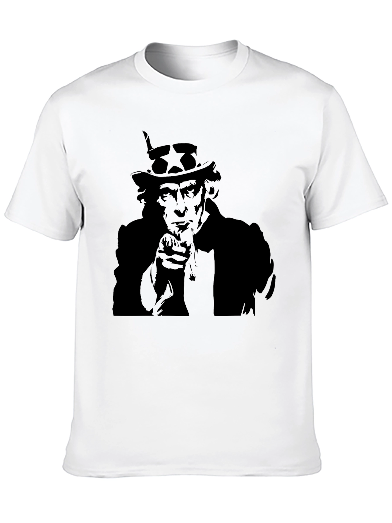 Uncle Sam I Want You Black T-Shirt