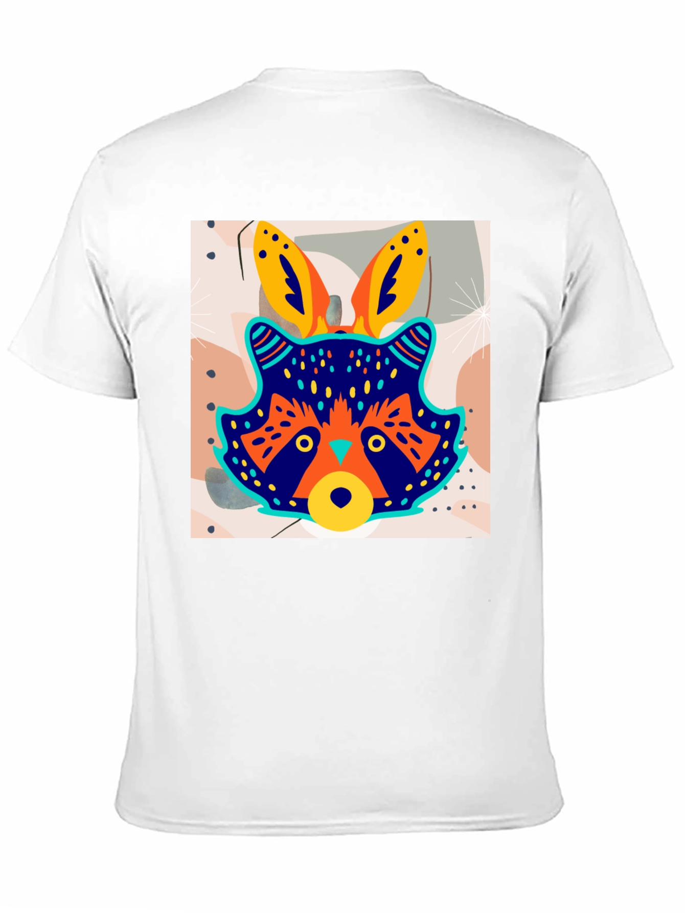 Funky Raccoon Graphic Tee - Stylish Mens Black T-Shirt