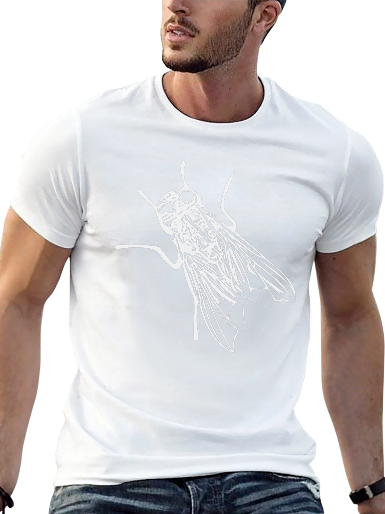 Fly Graphic Tee - Black Cotton Casual Wear