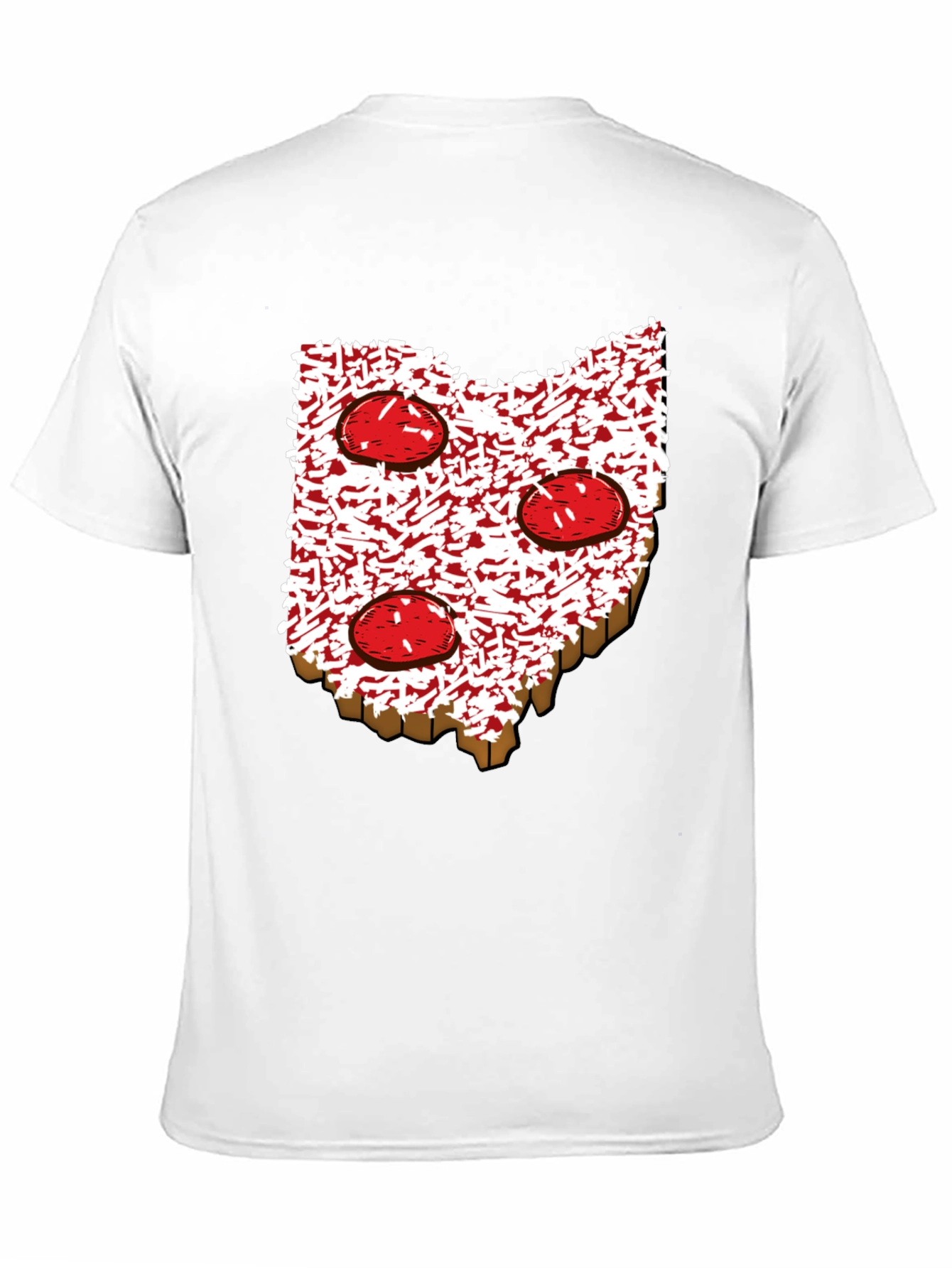 Ohio Pizza T-Shirt - State Pride Foodie Tee