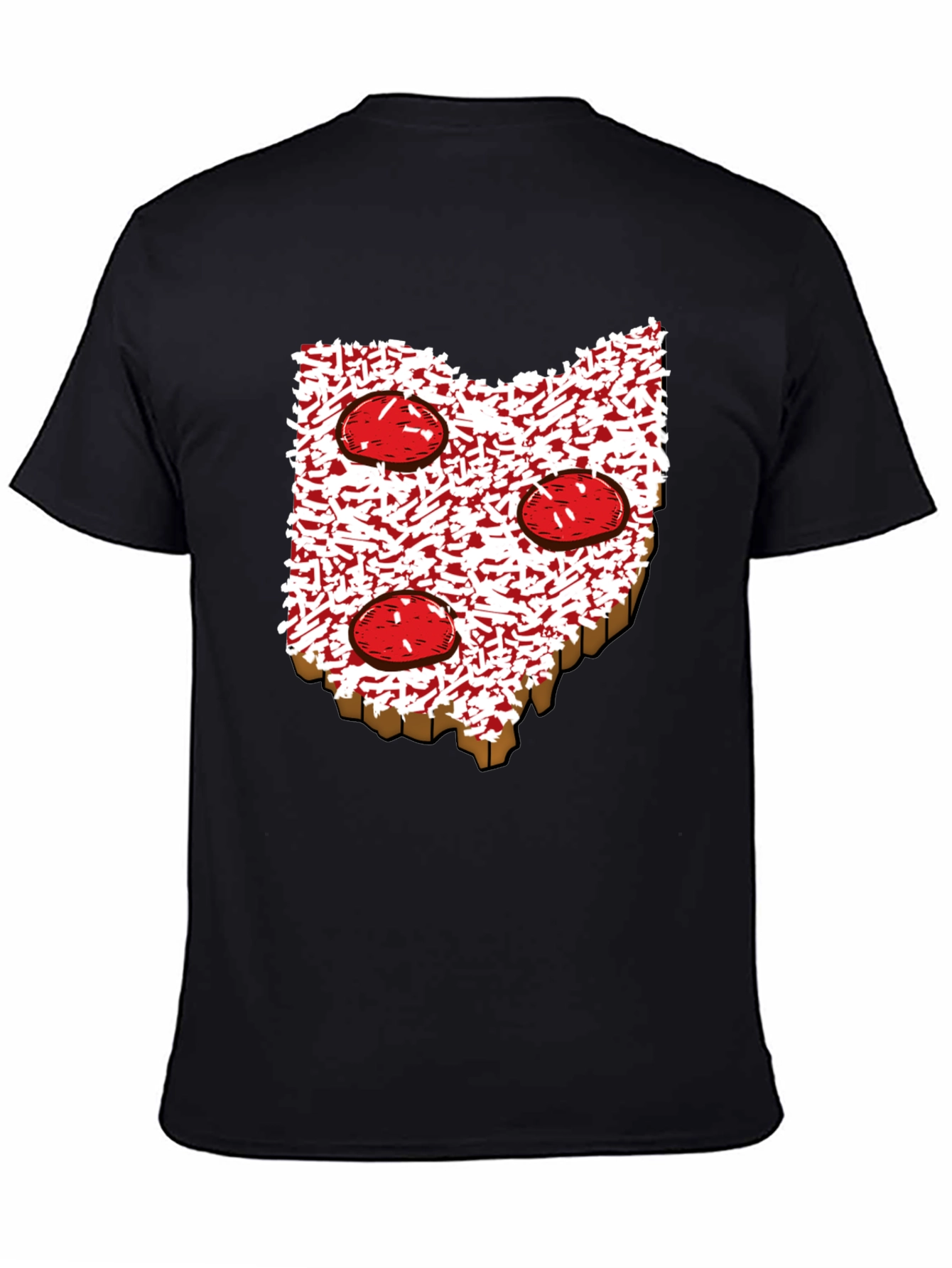 Ohio Pizza T-Shirt - State Pride Foodie Tee