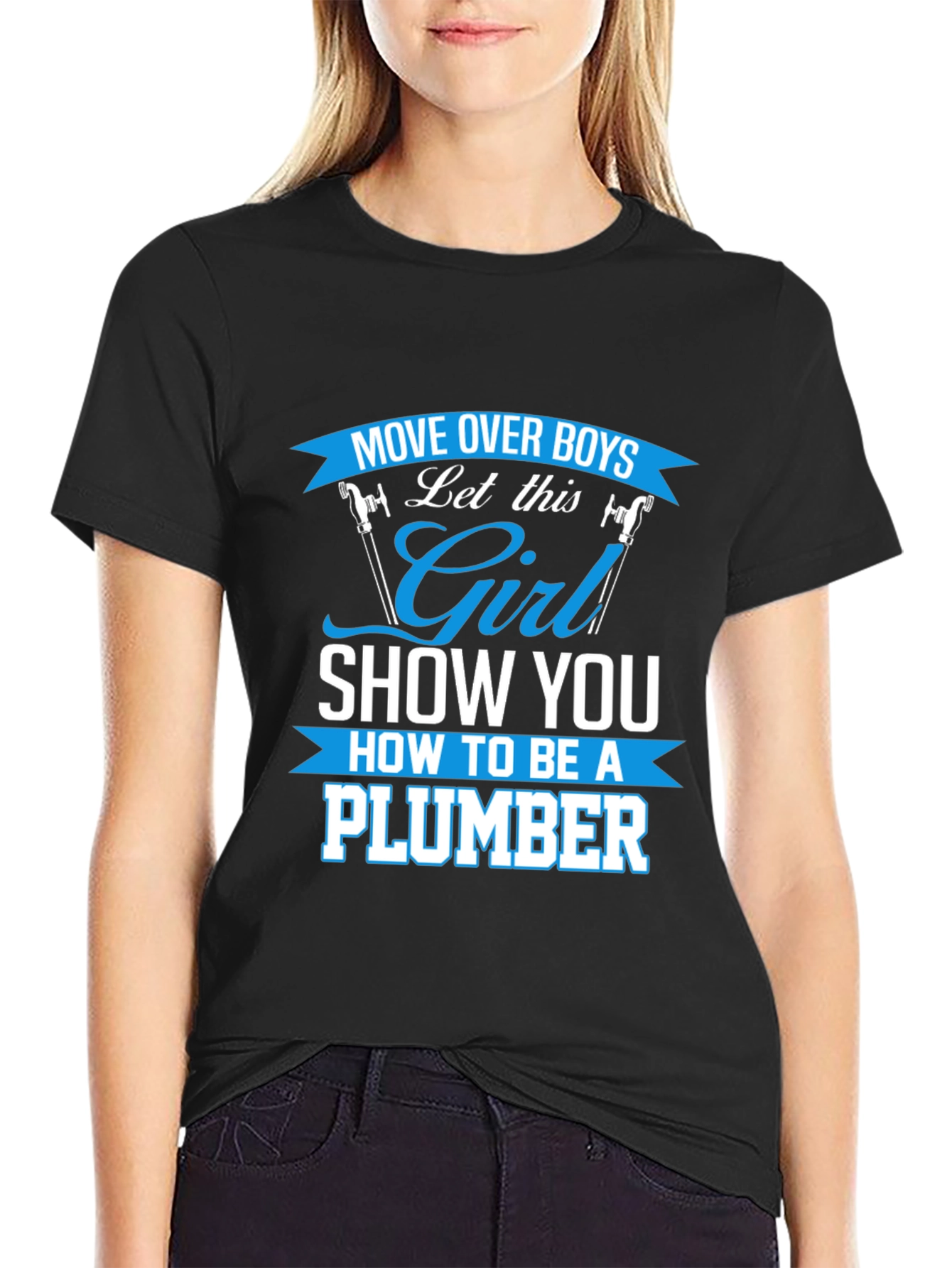 Girl Plumber Graphic T-Shirt