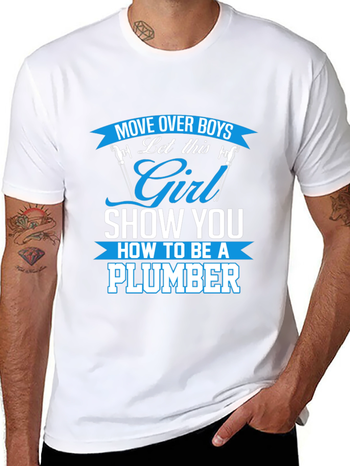 Girl Plumber Graphic T-Shirt