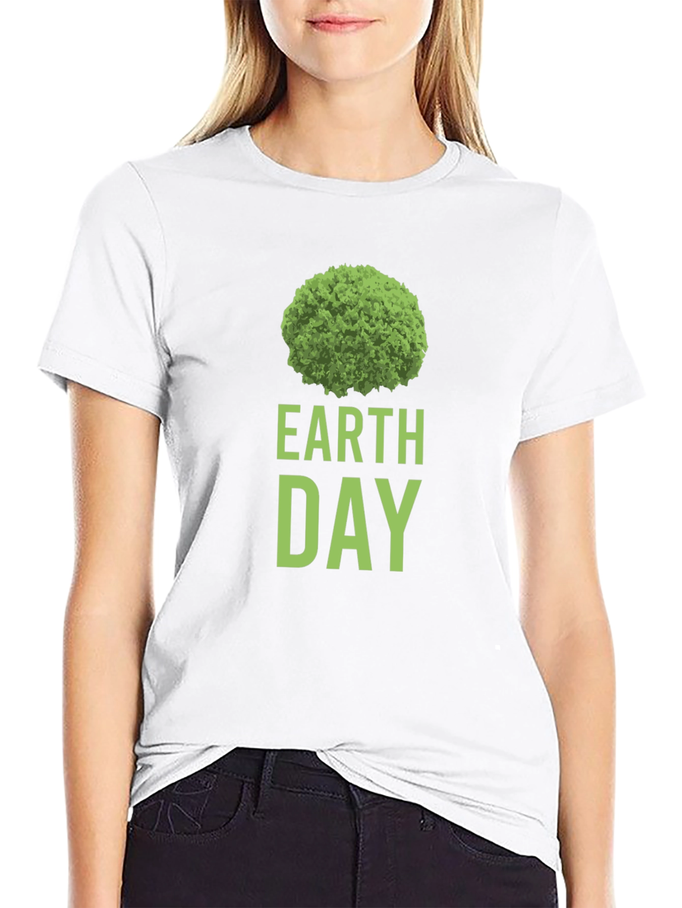 Earth Day Green Tree Graphic Tee