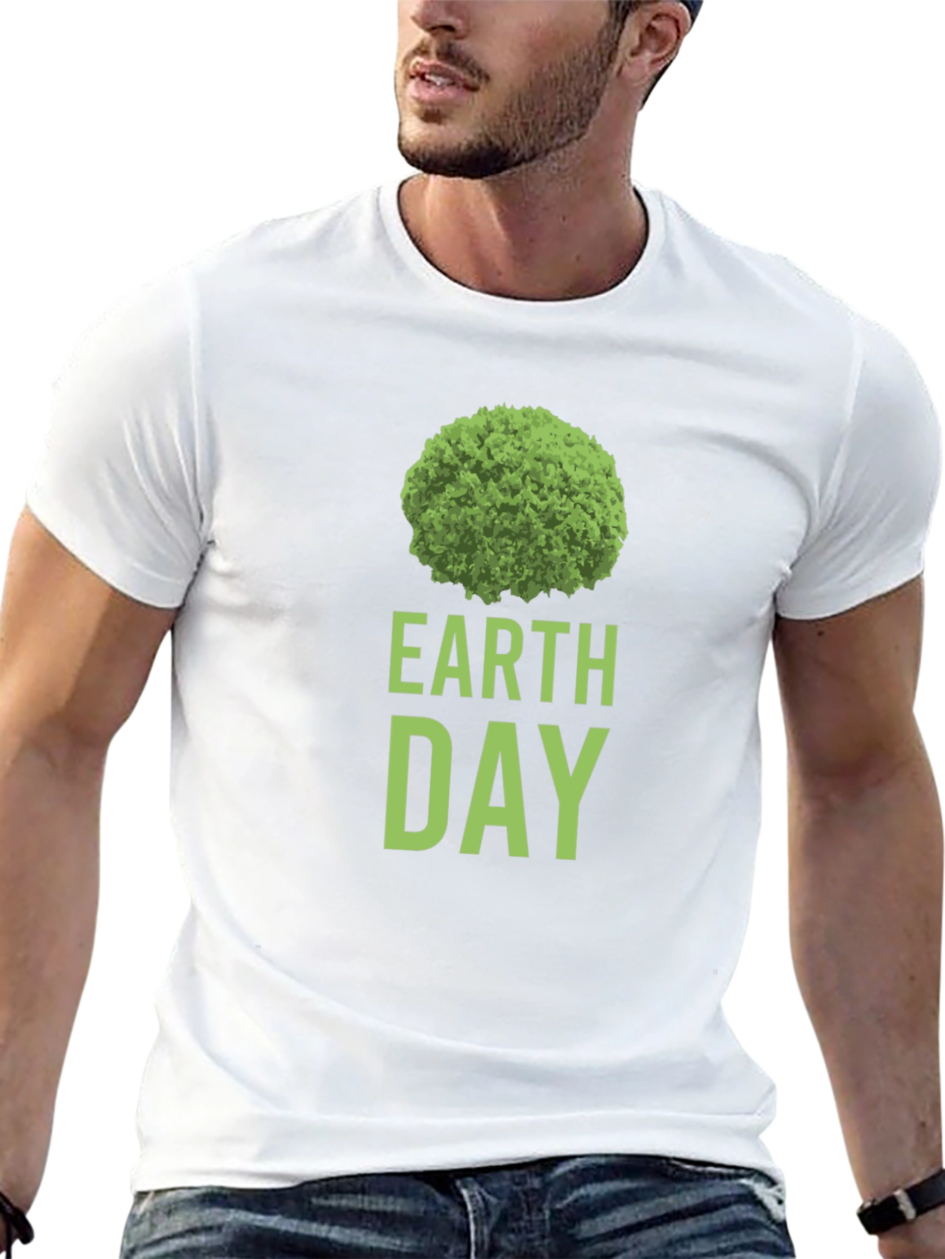 Earth Day Green Tree Graphic Tee