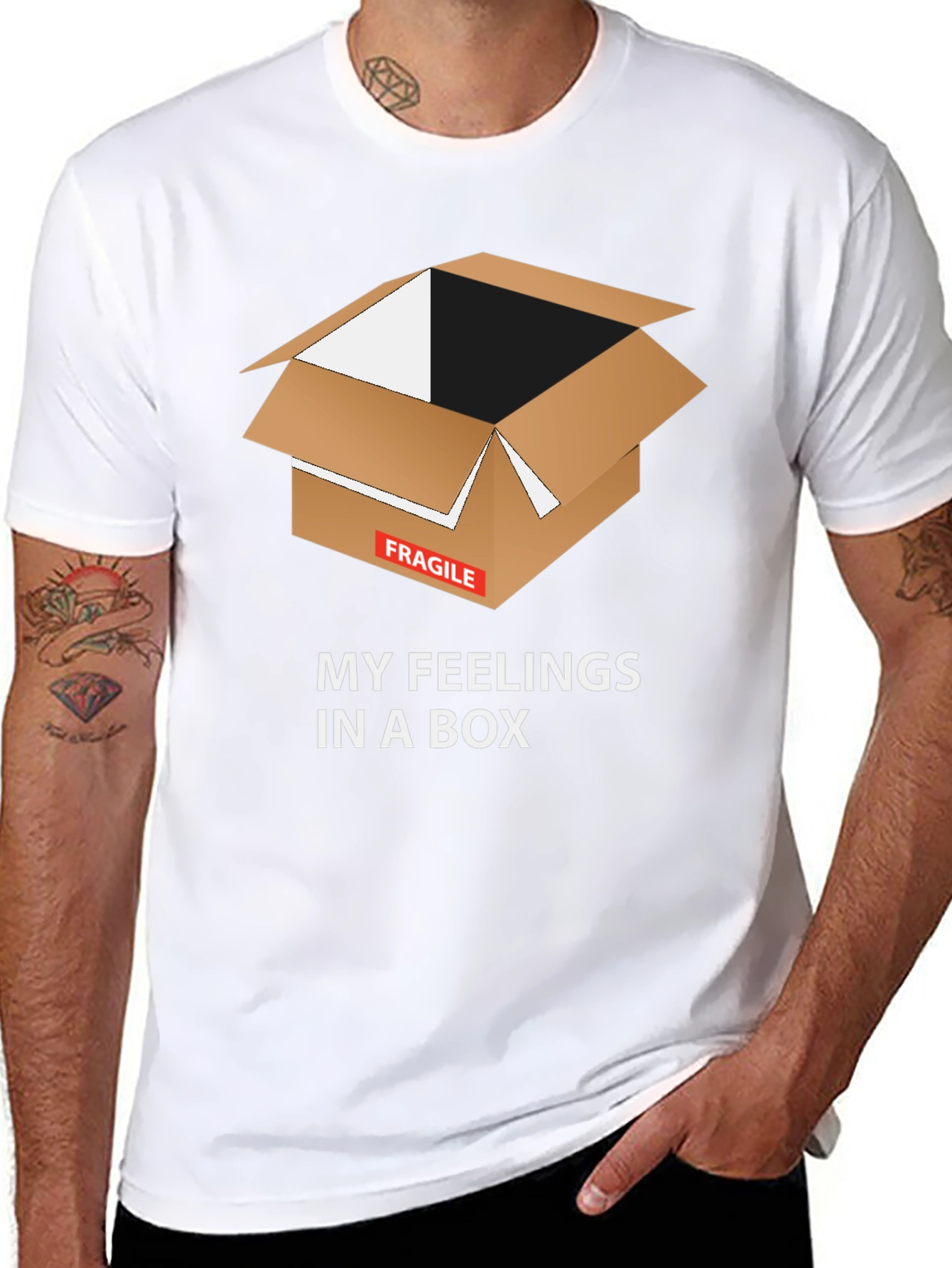 Fragile Feelings T-Shirt - Box Graphic Tee