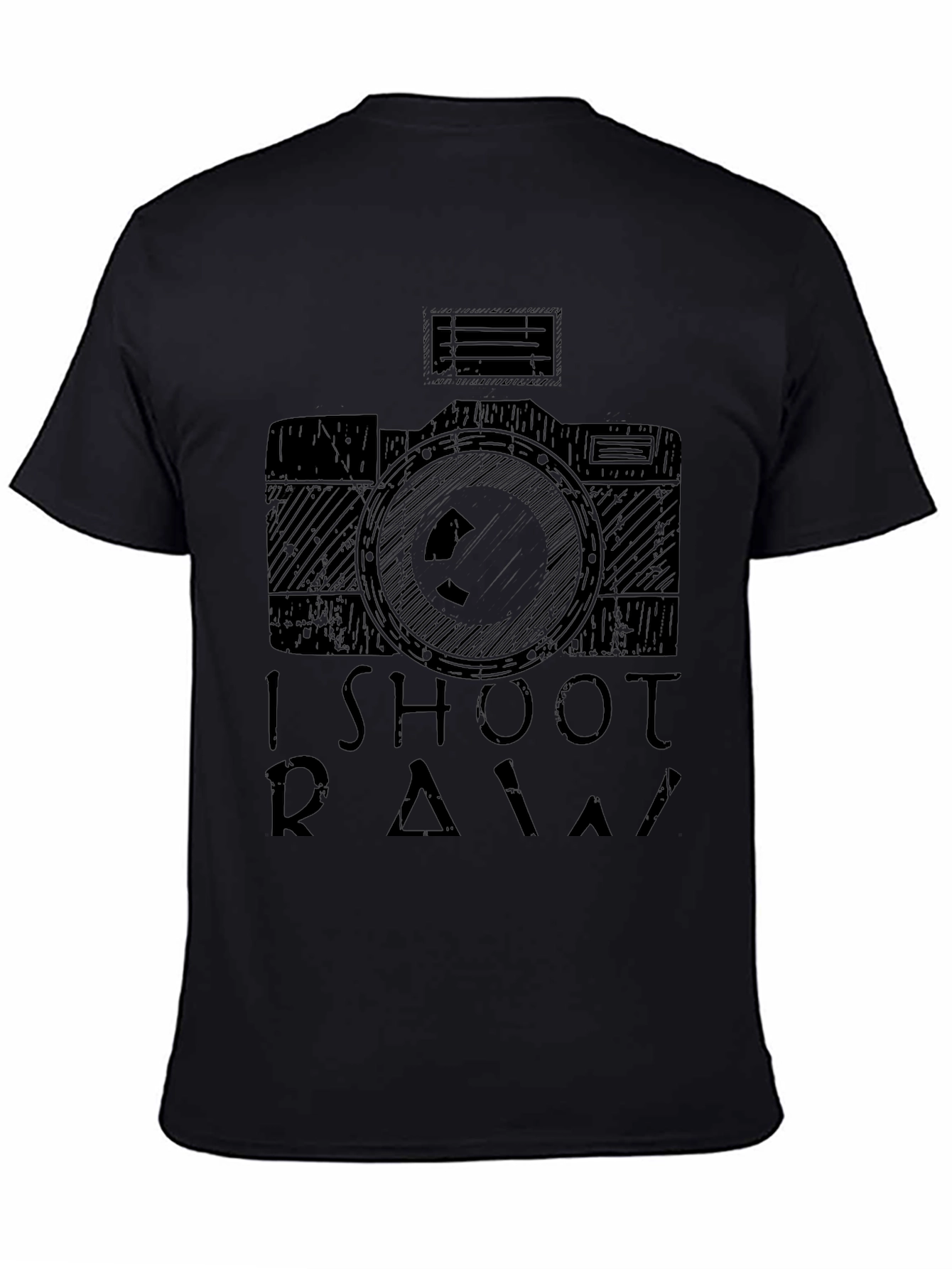 I Shoot RAW Camera T-Shirt - Photographer Apparel