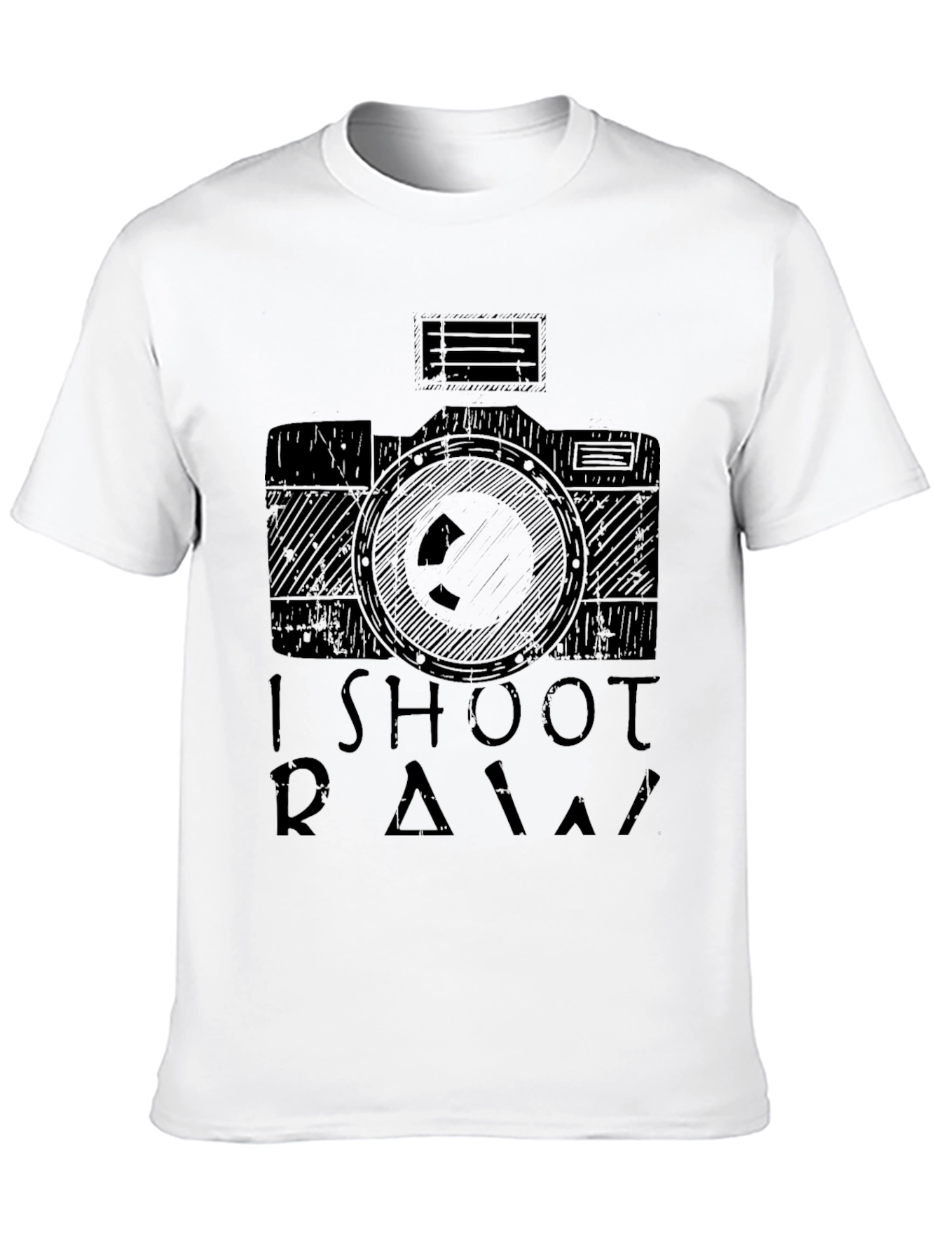 I Shoot RAW Camera T-Shirt - Photographer Apparel