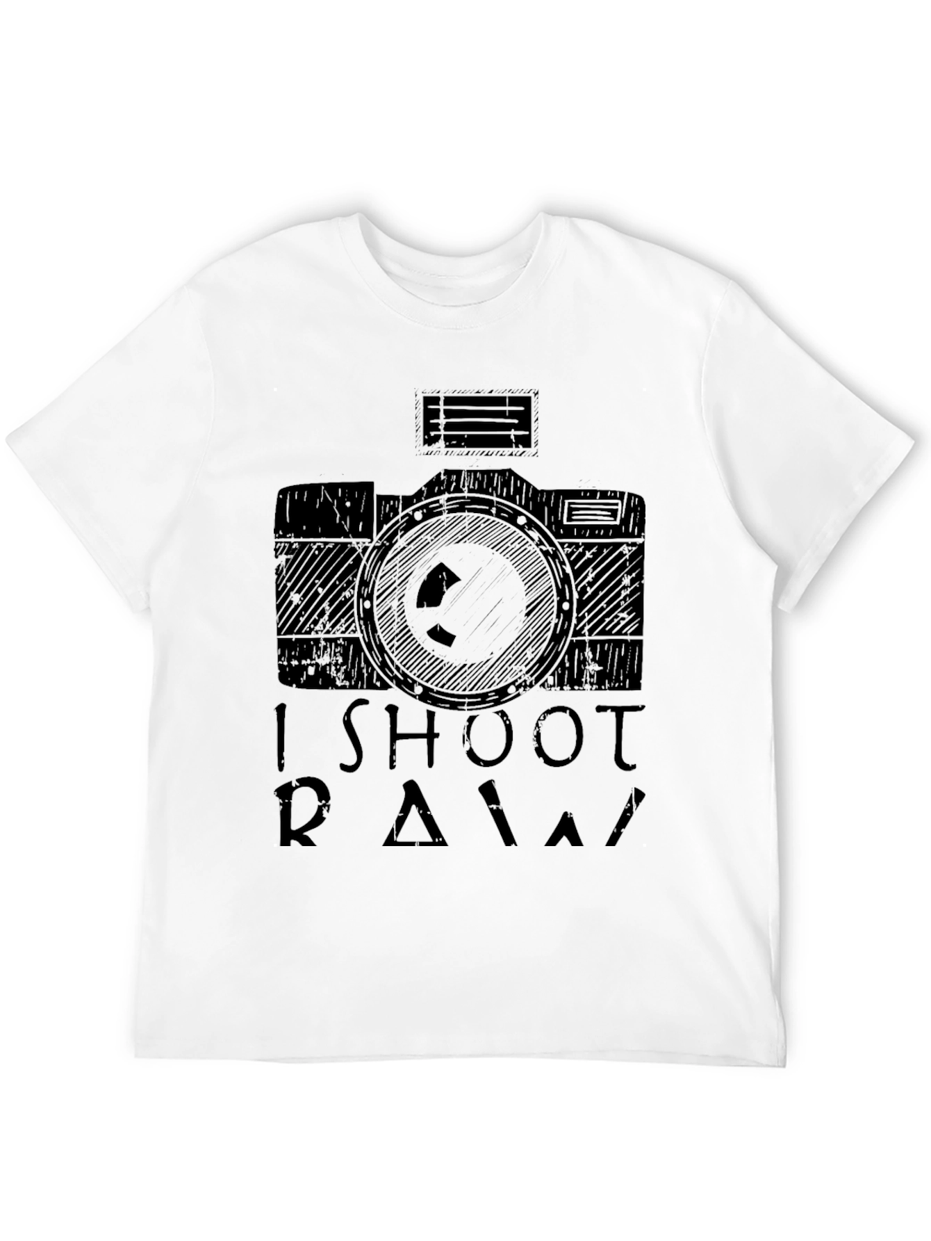I Shoot RAW Camera T-Shirt - Photographer Apparel