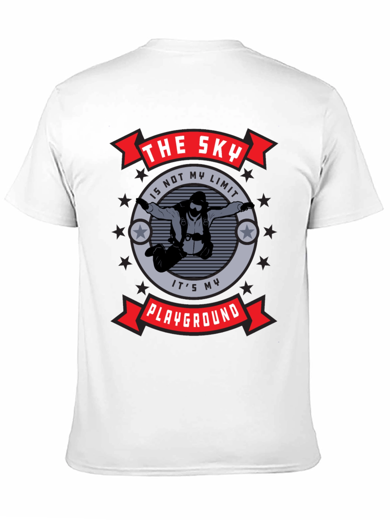 The Sky Is My Playground T-Shirt Black