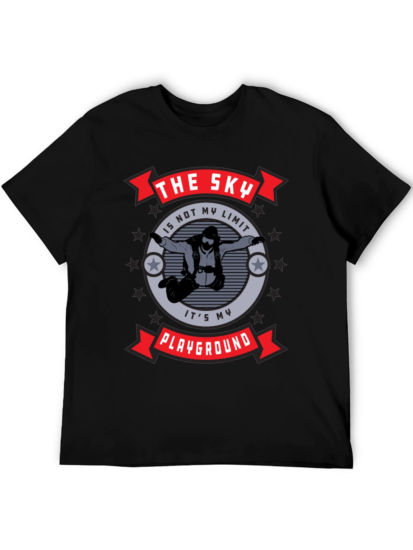 The Sky Is My Playground T-Shirt Black