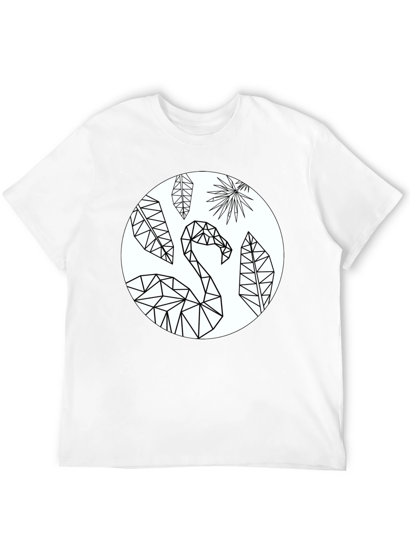 Geometric Flamingo Graphic Tee