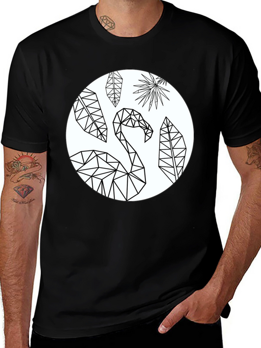 Geometric Flamingo Graphic Tee
