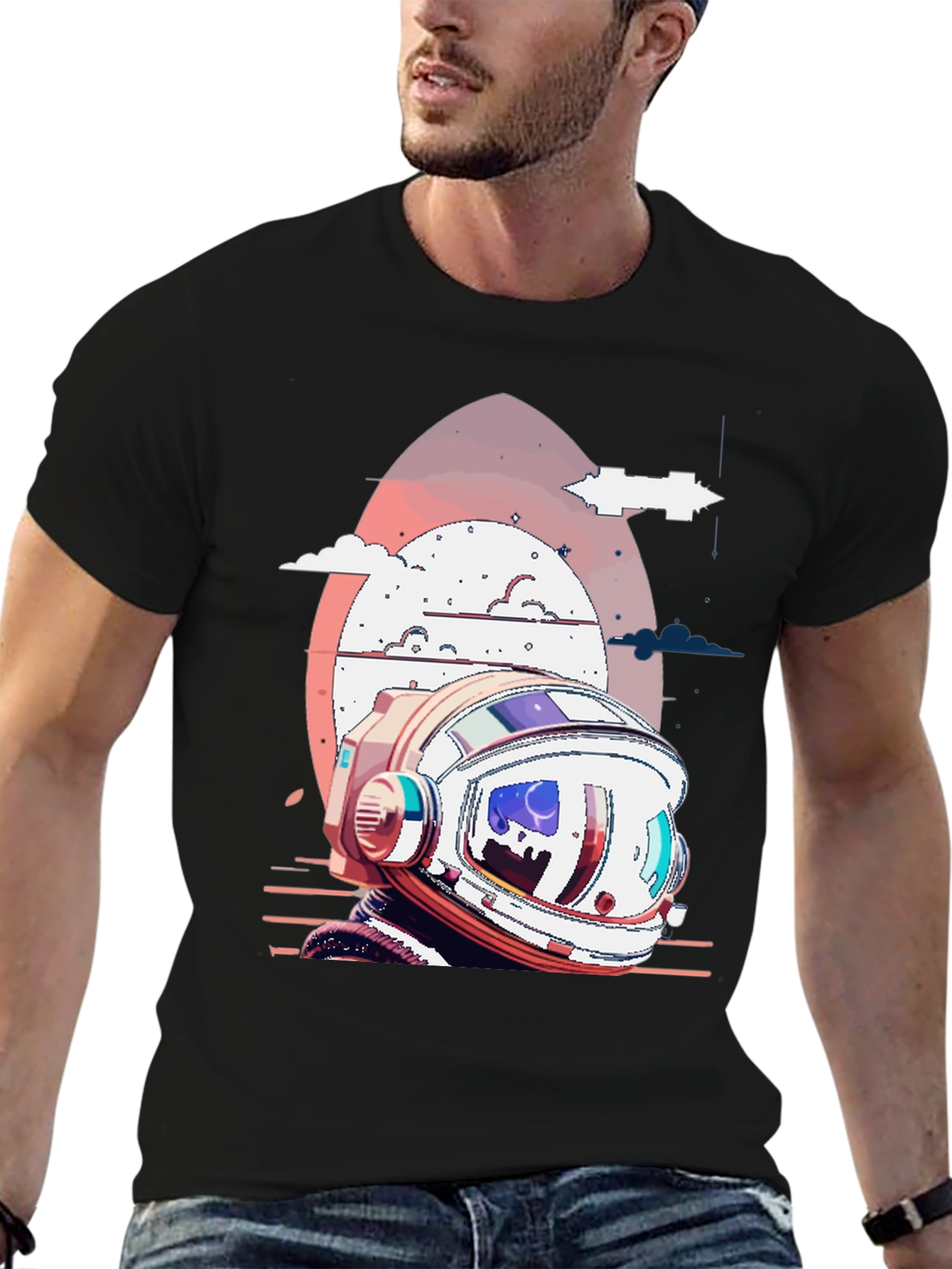Retro Astronaut Helmet T-Shirt