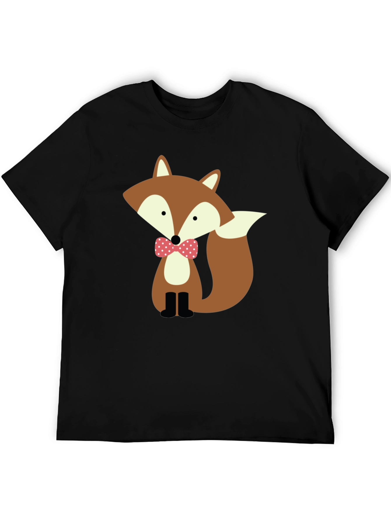 Fox Bowtie Graphic Tee - Stylish Casual Wear