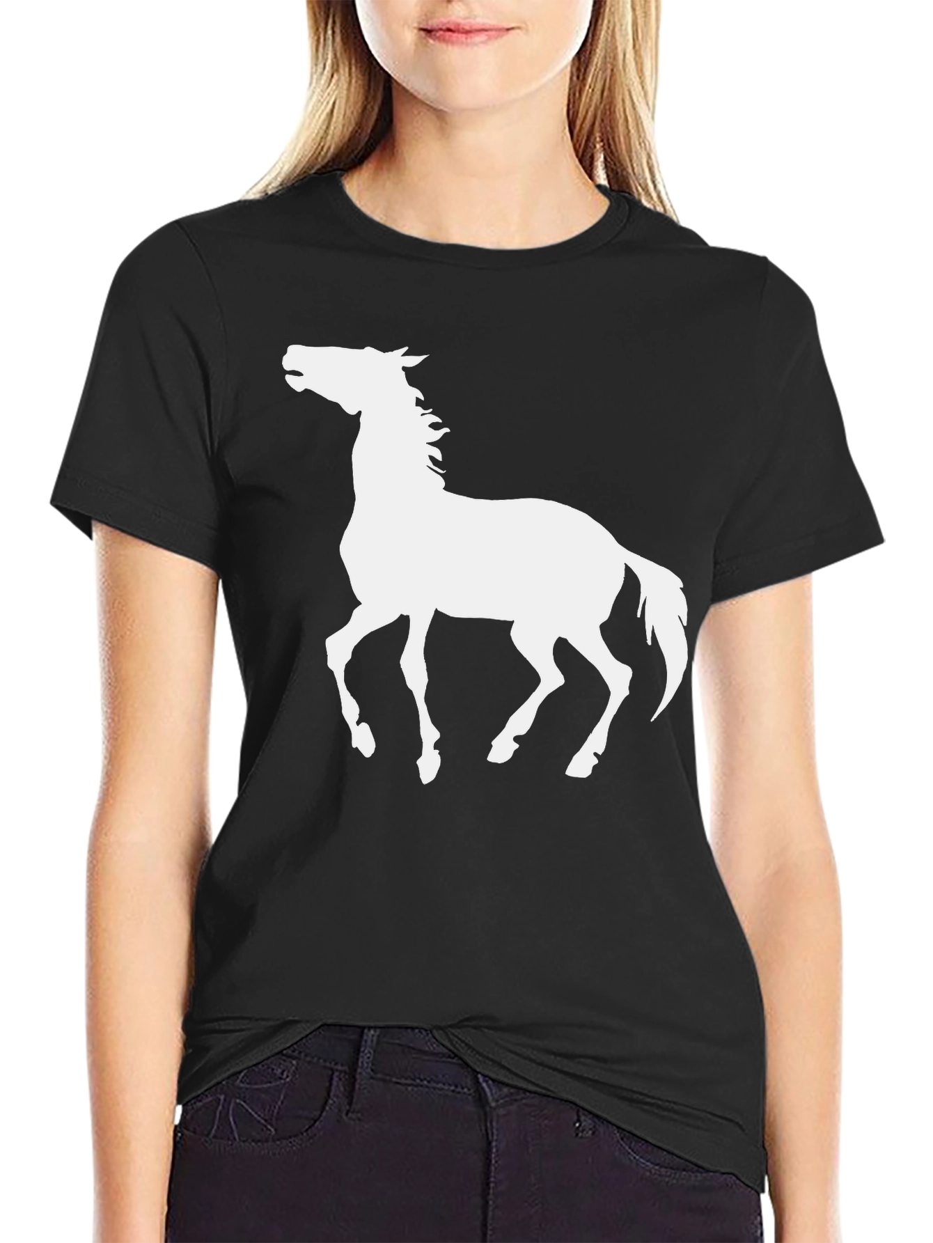 Black Horse Graphic T-Shirt - Unisex