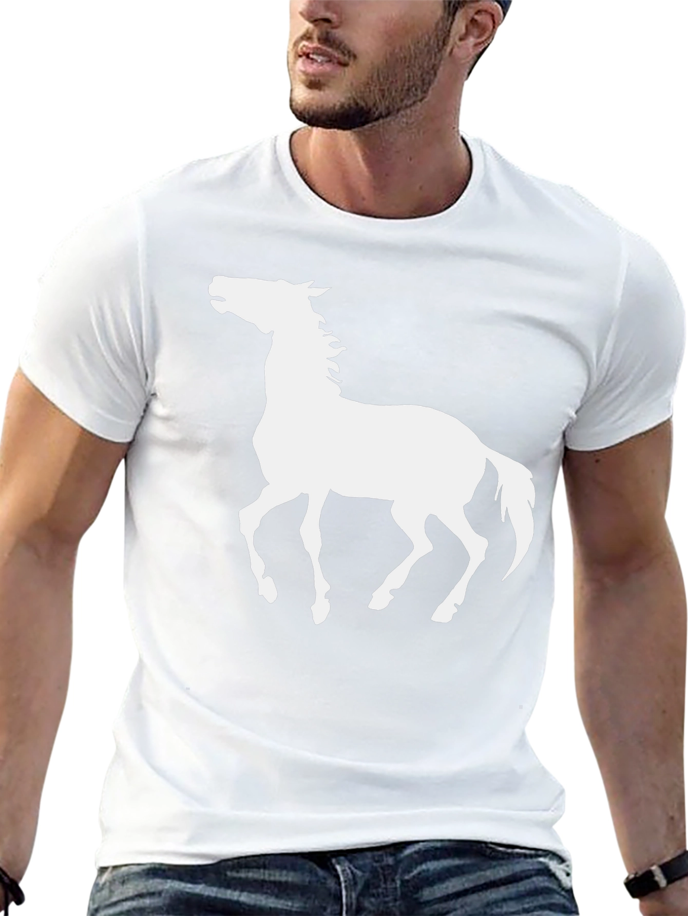 Black Horse Graphic T-Shirt - Unisex