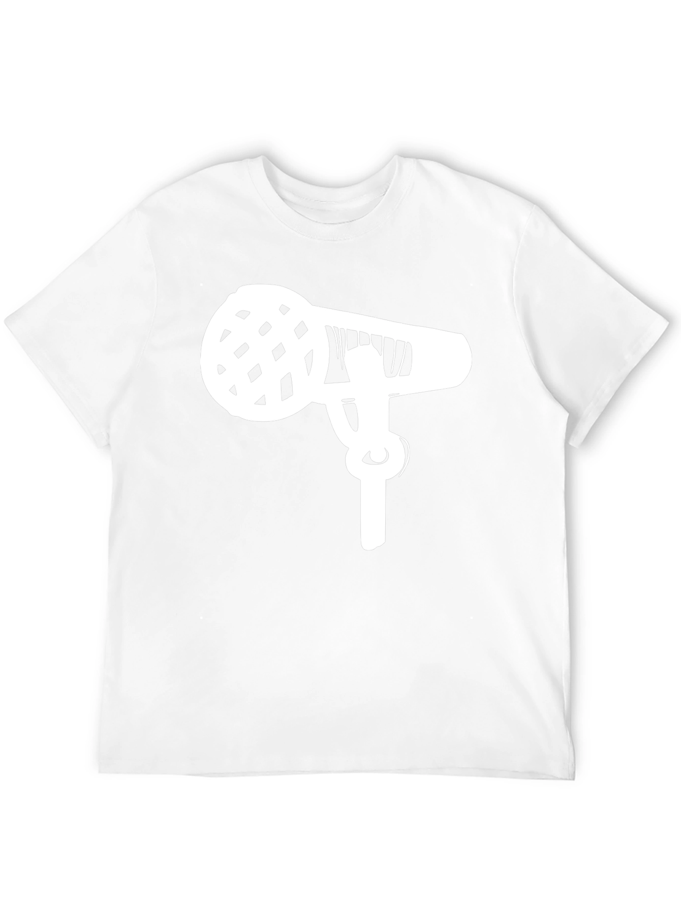 Microphone Graphic Tee - Black Cotton Casual Shirt