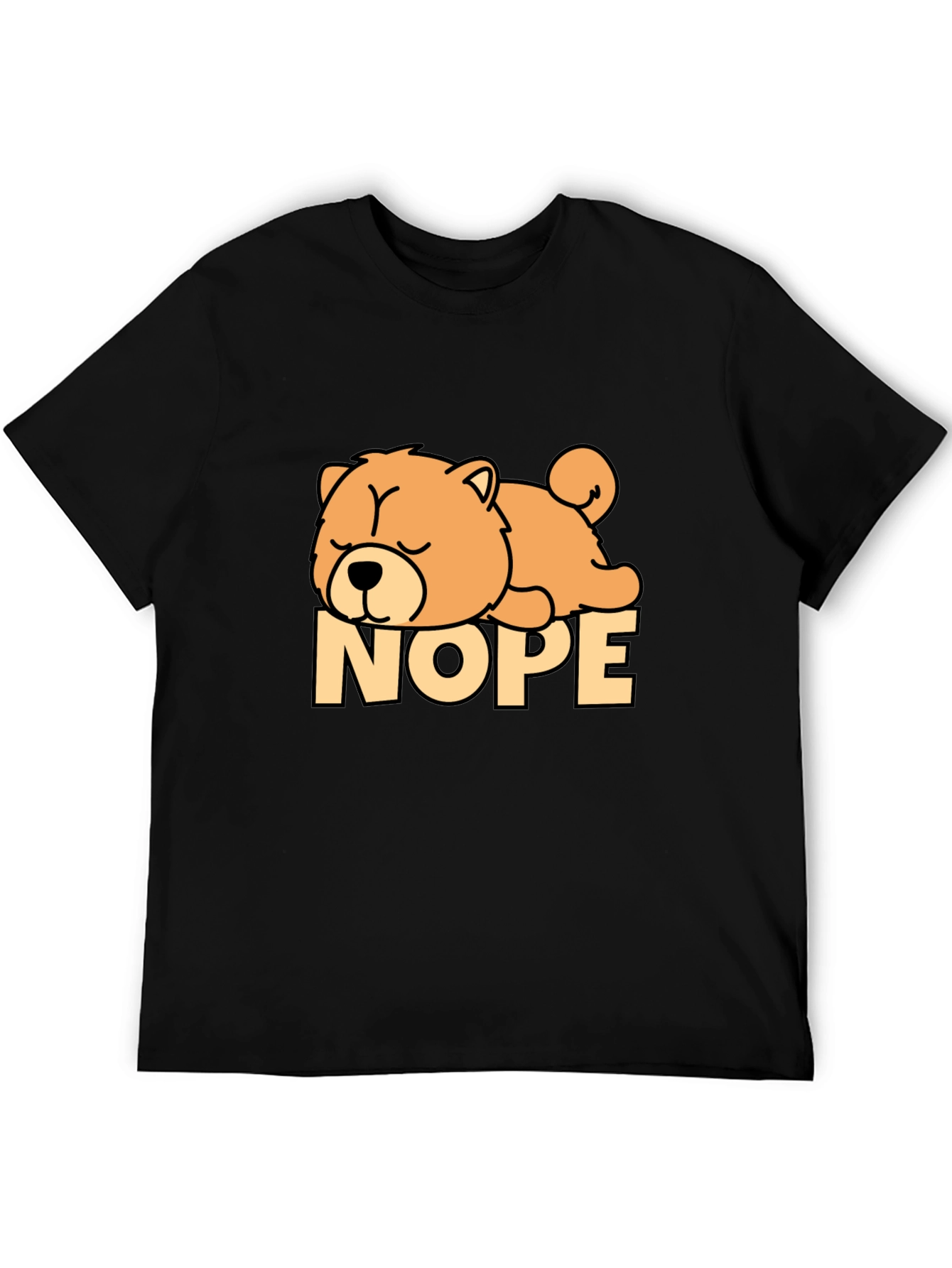 Nope Dog T-Shirt - Funny Sleepy Dog Tee