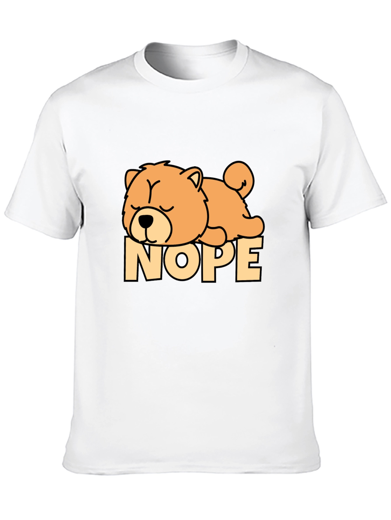 Nope Dog T-Shirt - Funny Sleepy Dog Tee