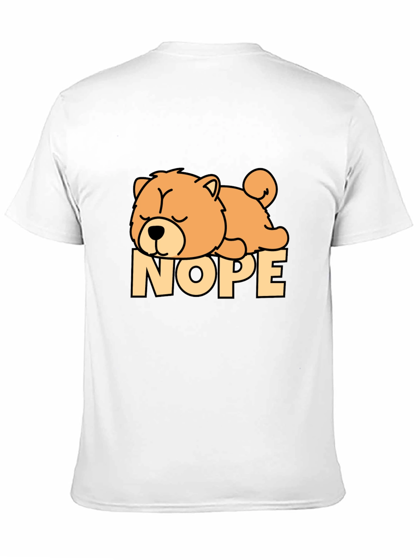 Nope Dog T-Shirt - Funny Sleepy Dog Tee