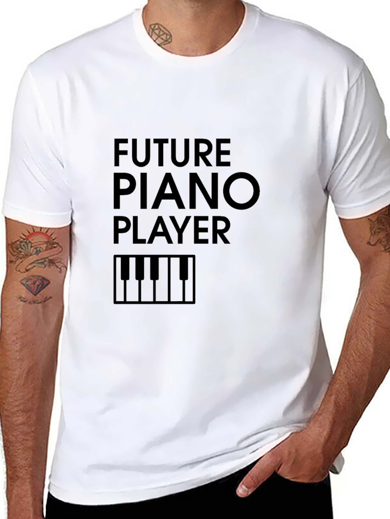 Future Piano Player Graphic Tee