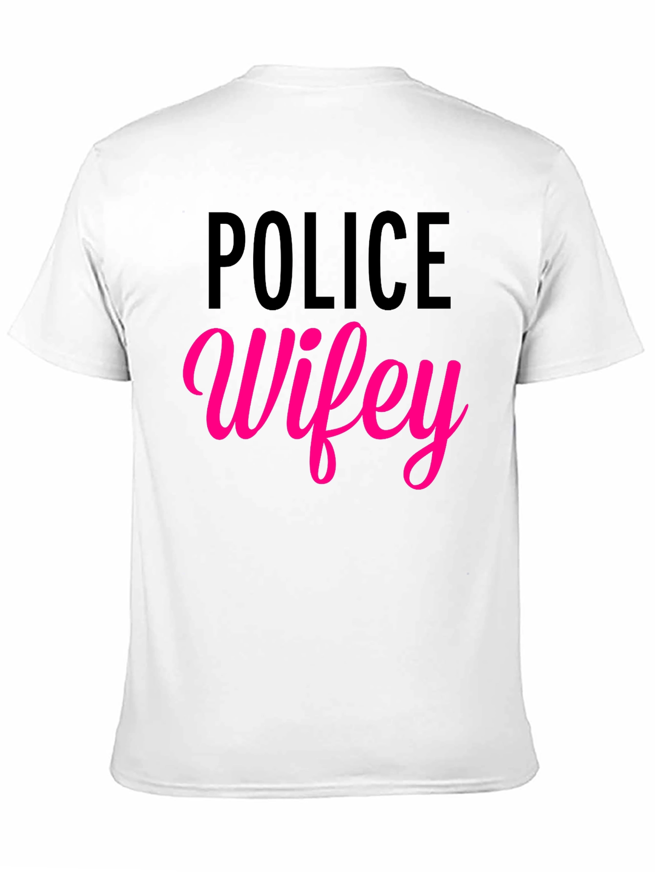 Police Wifey Graphic Tee - Black